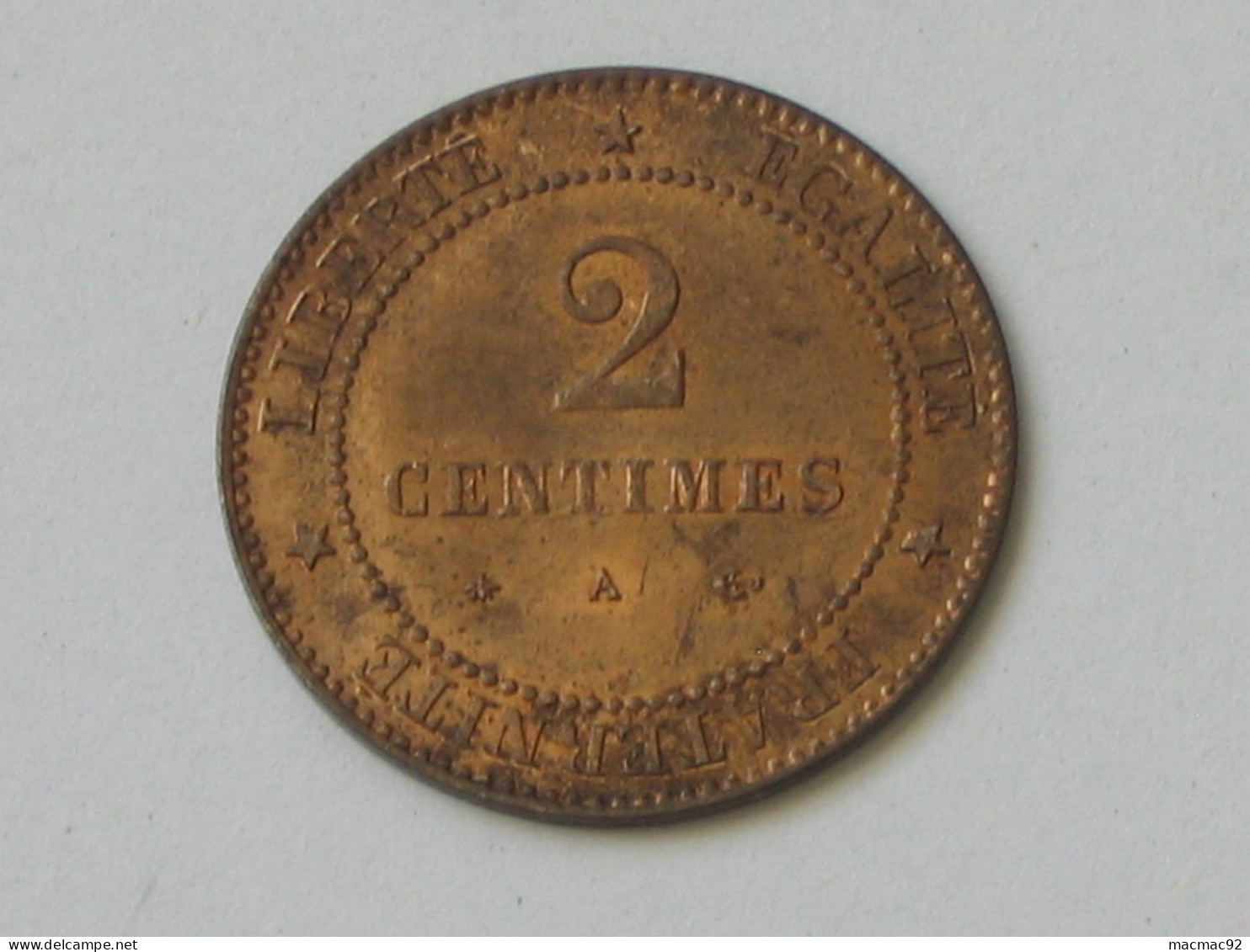 2 Centimes Céres 1877 - Monnaie Très Proche Du SPL !!!  **** EN ACHAT IMMEDIAT **** - 2 Centimes