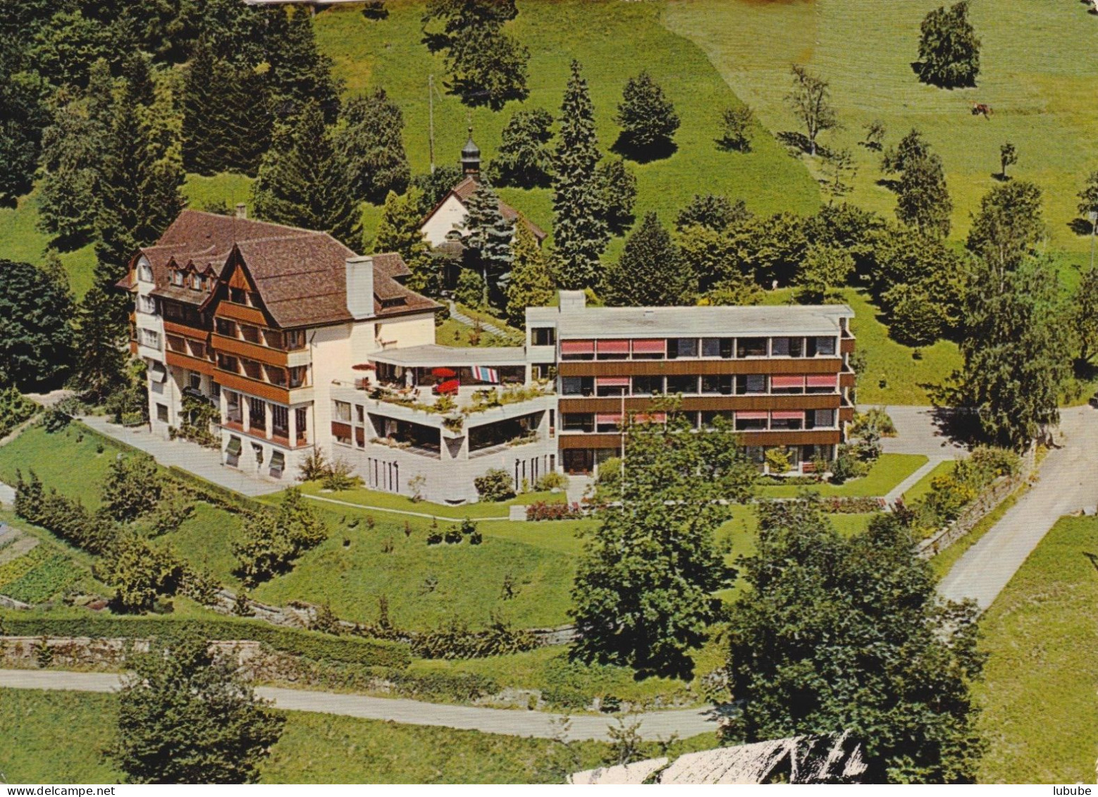 Walchwil - Haus St.Elisabethen  (Luftbild)       1972 - Walchwil