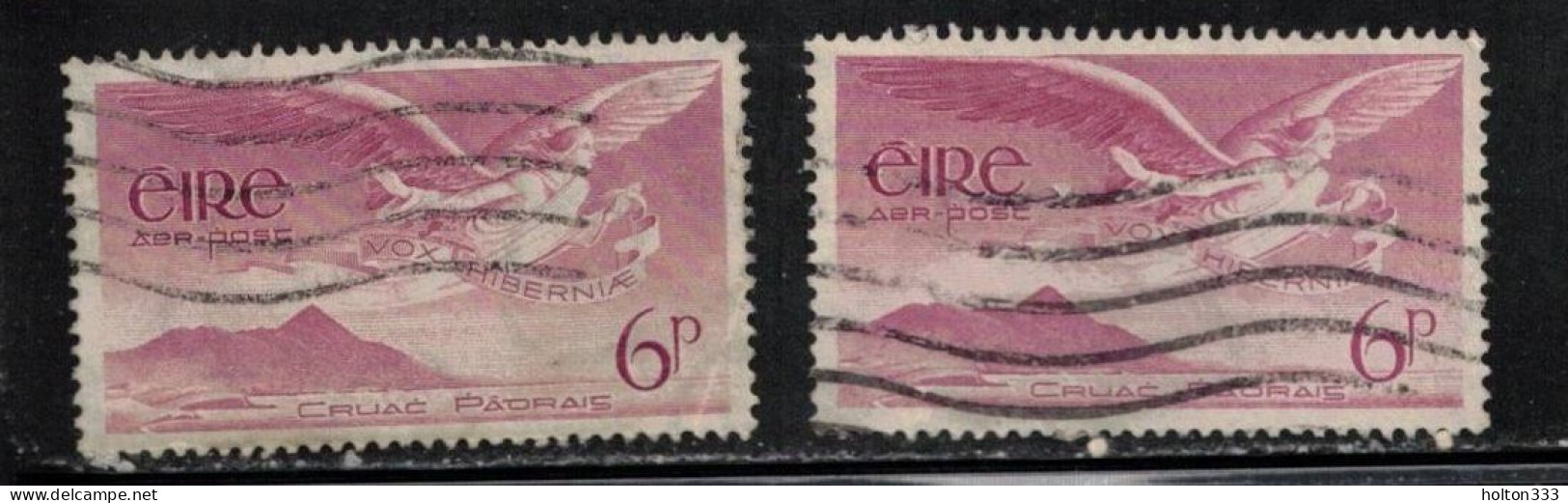 IRELAND Scott # C3 Used X 2 - Airmails - Used Stamps