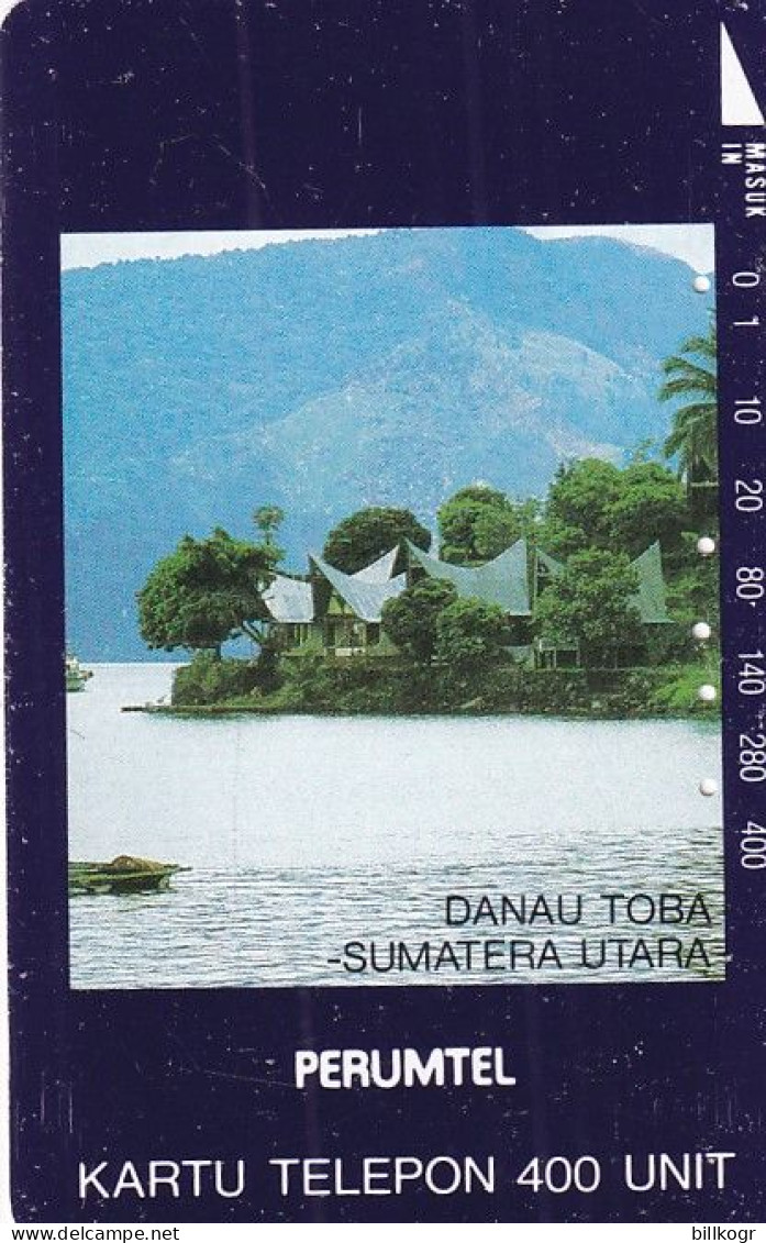 INDONESIA - Lake Toba/North Sumatra, Perumtel/Indosat Telecard 400 Units, Tirage 30000, 11/90, Used - Indonesia