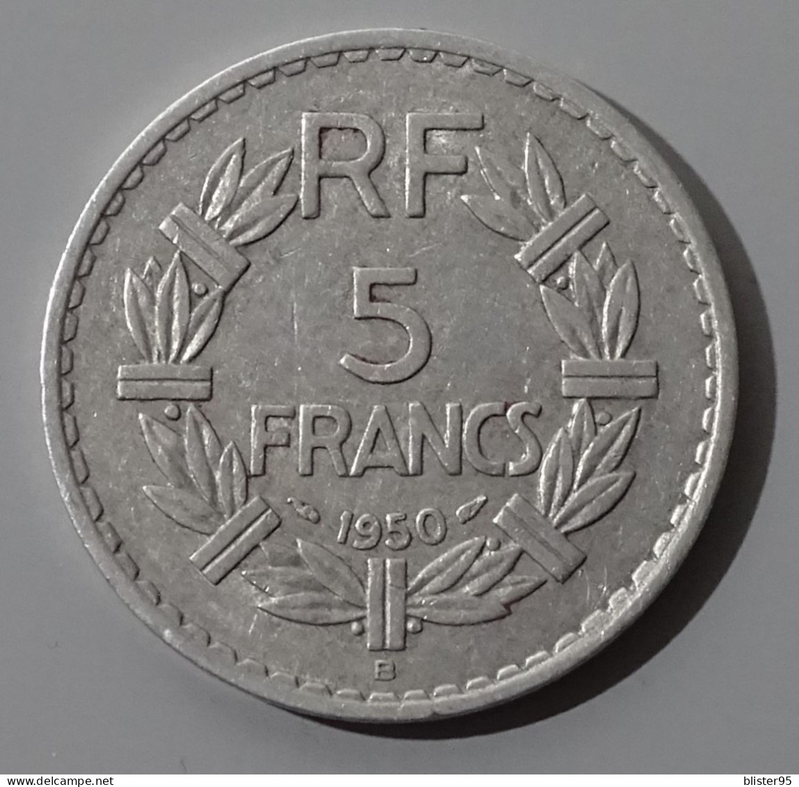 5 Francs 1950 B Lavrillier Aluminium Etat Sup - 5 Francs