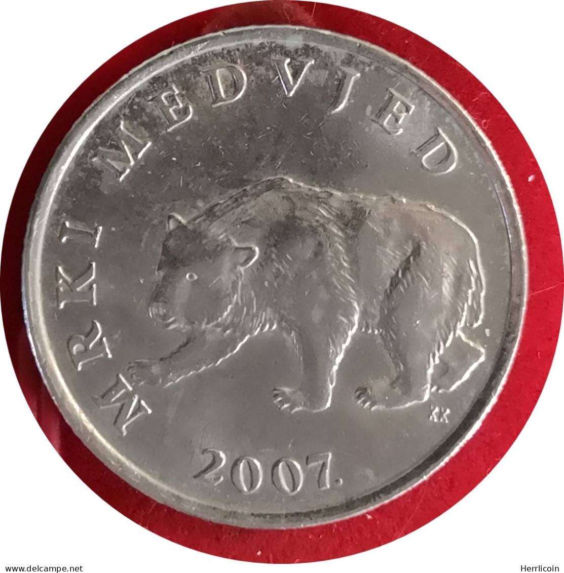 Monnaie Croatie - 2007 - 5 Kuna Mrki Medvjed - Croatie