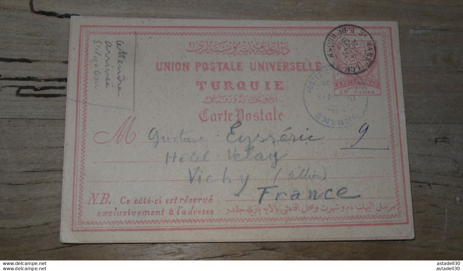 Entier Postal Posté De SMYRNE - 1890  ................ C-13734 - 1837-1914 Smyrna