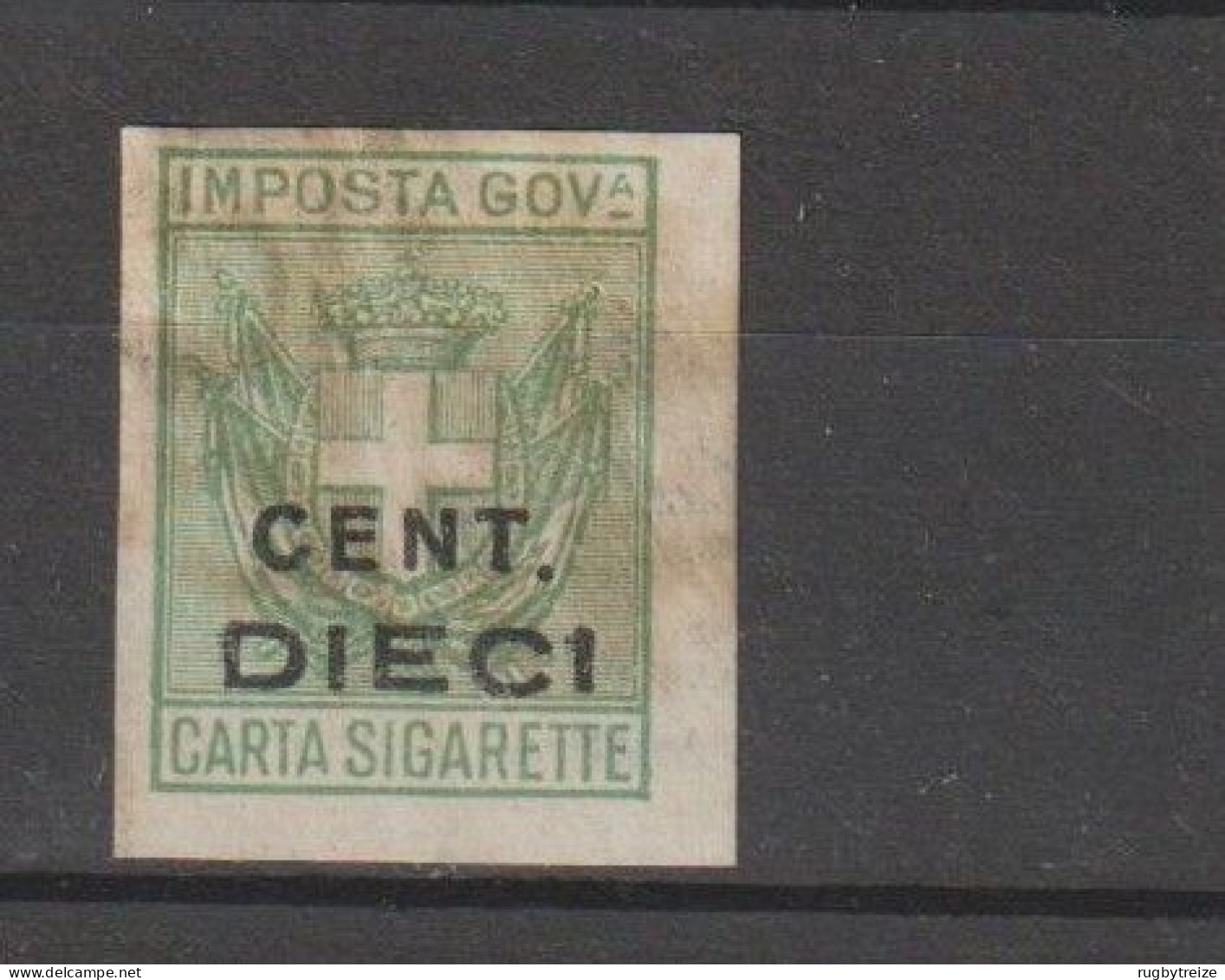 7330 MARCA DA BOLLO - CARTA SIGARETTE CENT. DIECI  FISCAL CIGARETTE FAG - Fiscaux