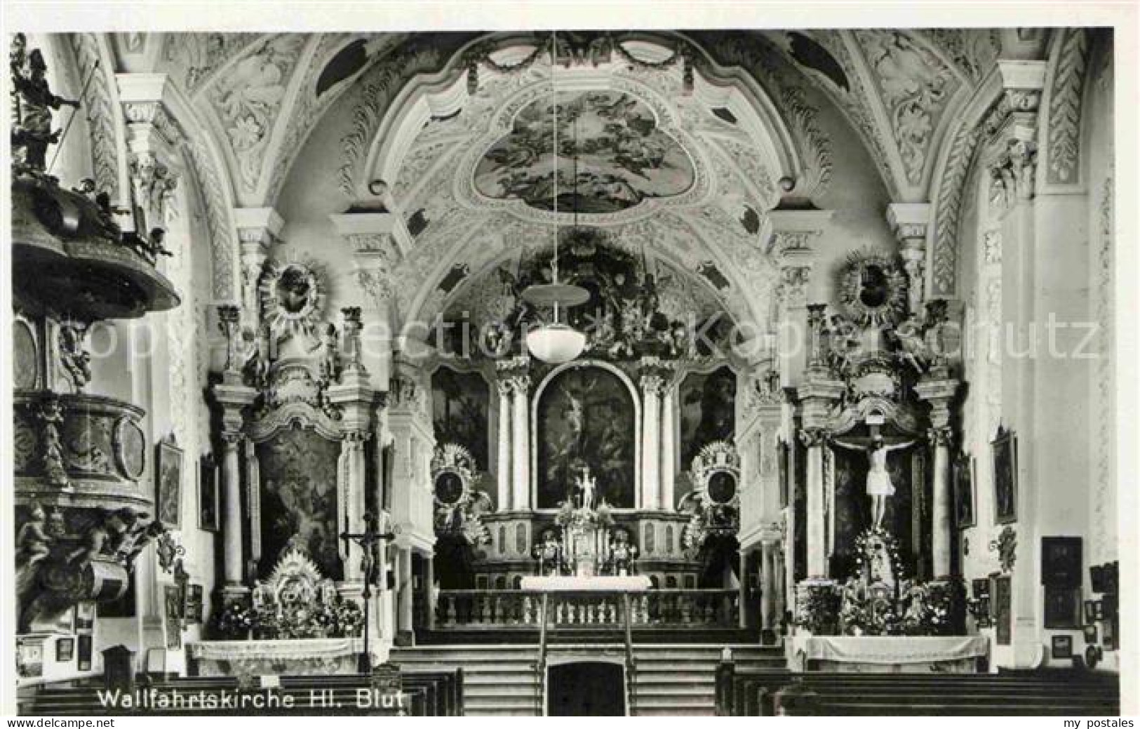 42759155 Erding Wallfahrtskirche Heilig Blut Hochaltar Erding - Erding