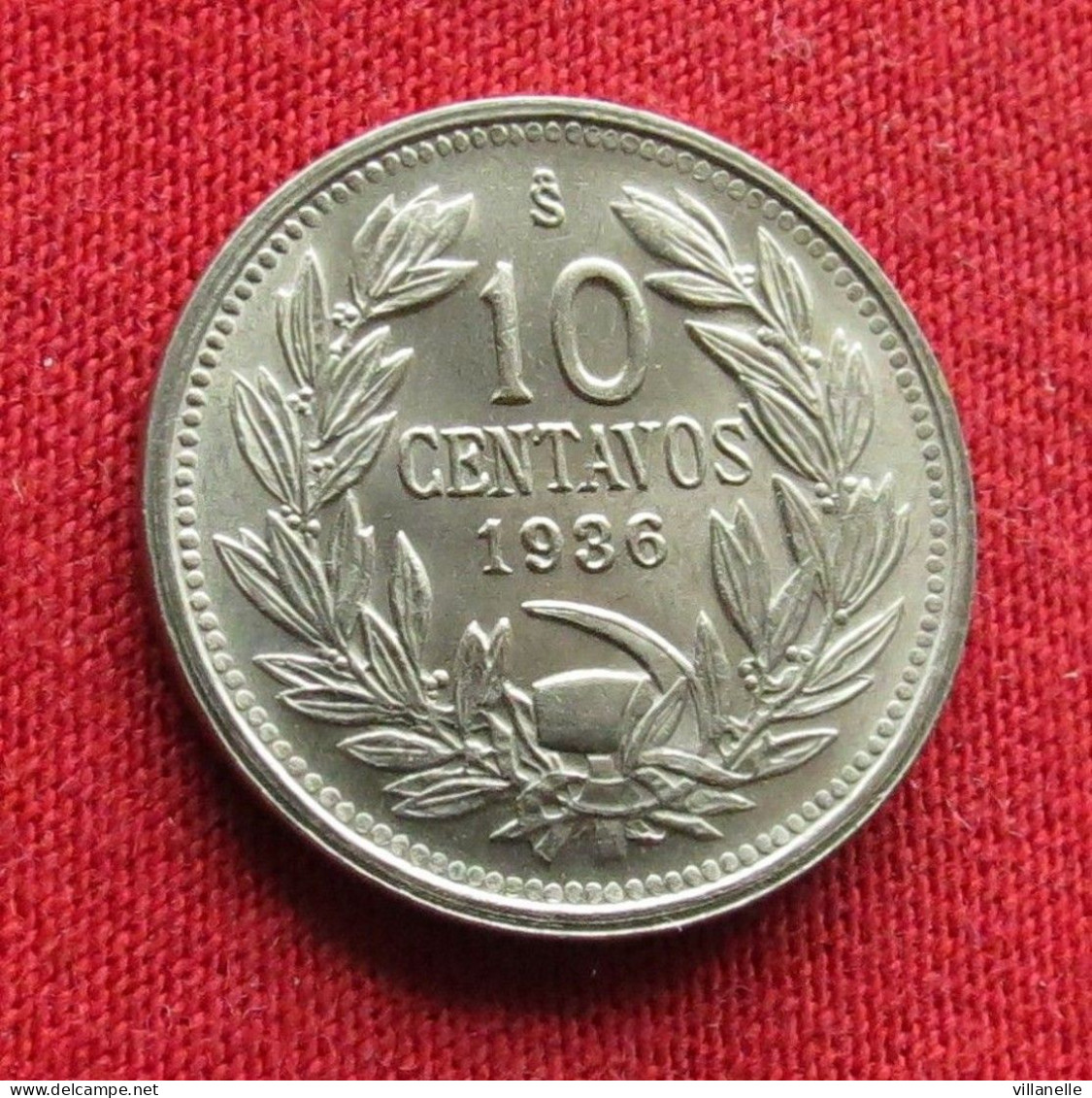 Chile 10 Centavos 1936 KM# 166 *VT Chili - Chili