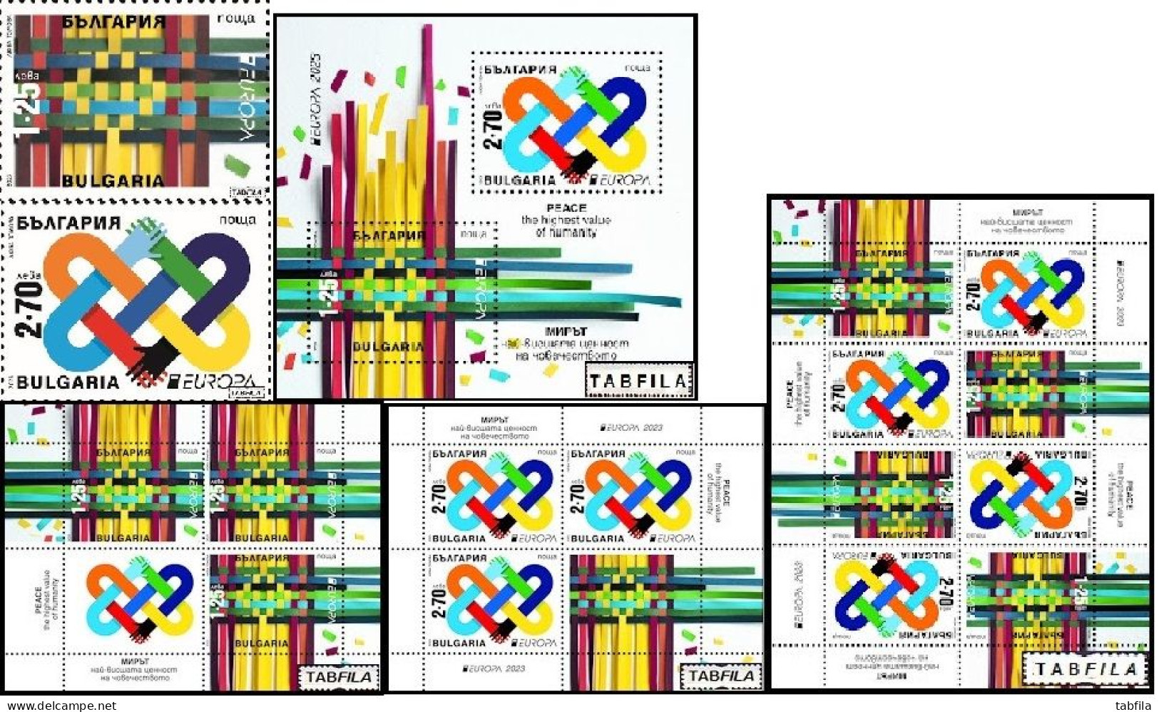 BULGARIA - 2023 - Europa-CEPT - Set + SS + MS + Book - MNH - Nuovi