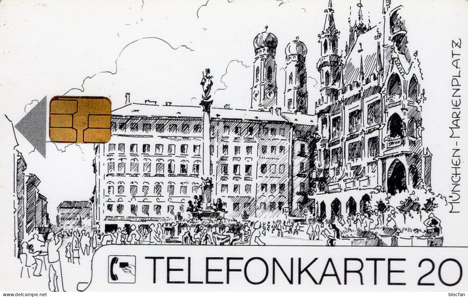 Marienplatz München TK K 358/07.1991 ** 60€ 1.000 Exemplare Metzner Klasse Statt Masse TC Industry Phonecard Of Germany - Teléfonos