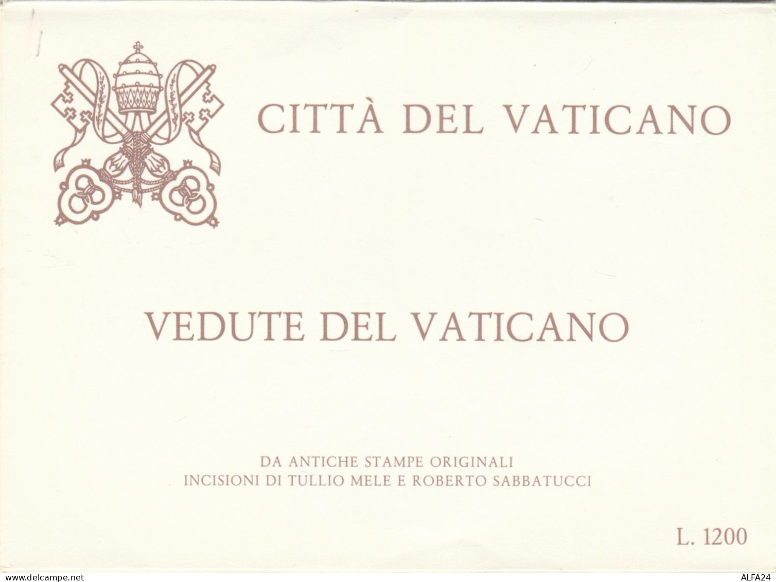 SERIE 4 INTERI POSTALI VATICANO FDC VEDUTE  (MX568 - Enteros Postales