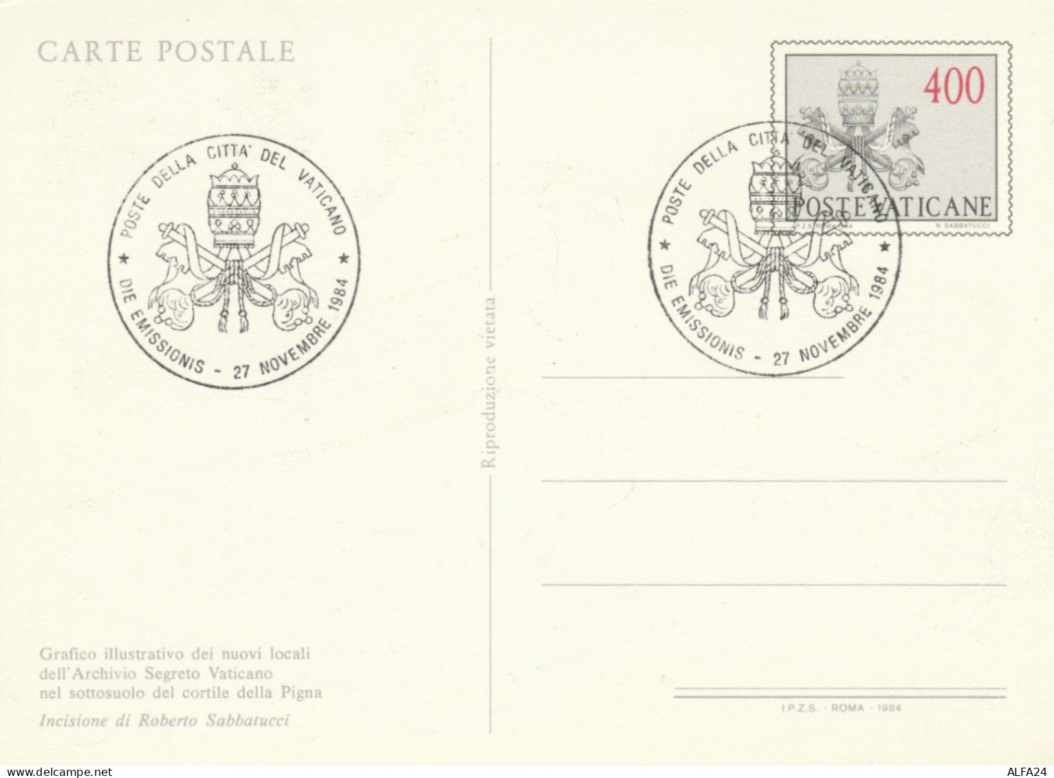 SERIE 5 INTERI POSTALI VATICANO FDC  (MX581 - Postal Stationeries