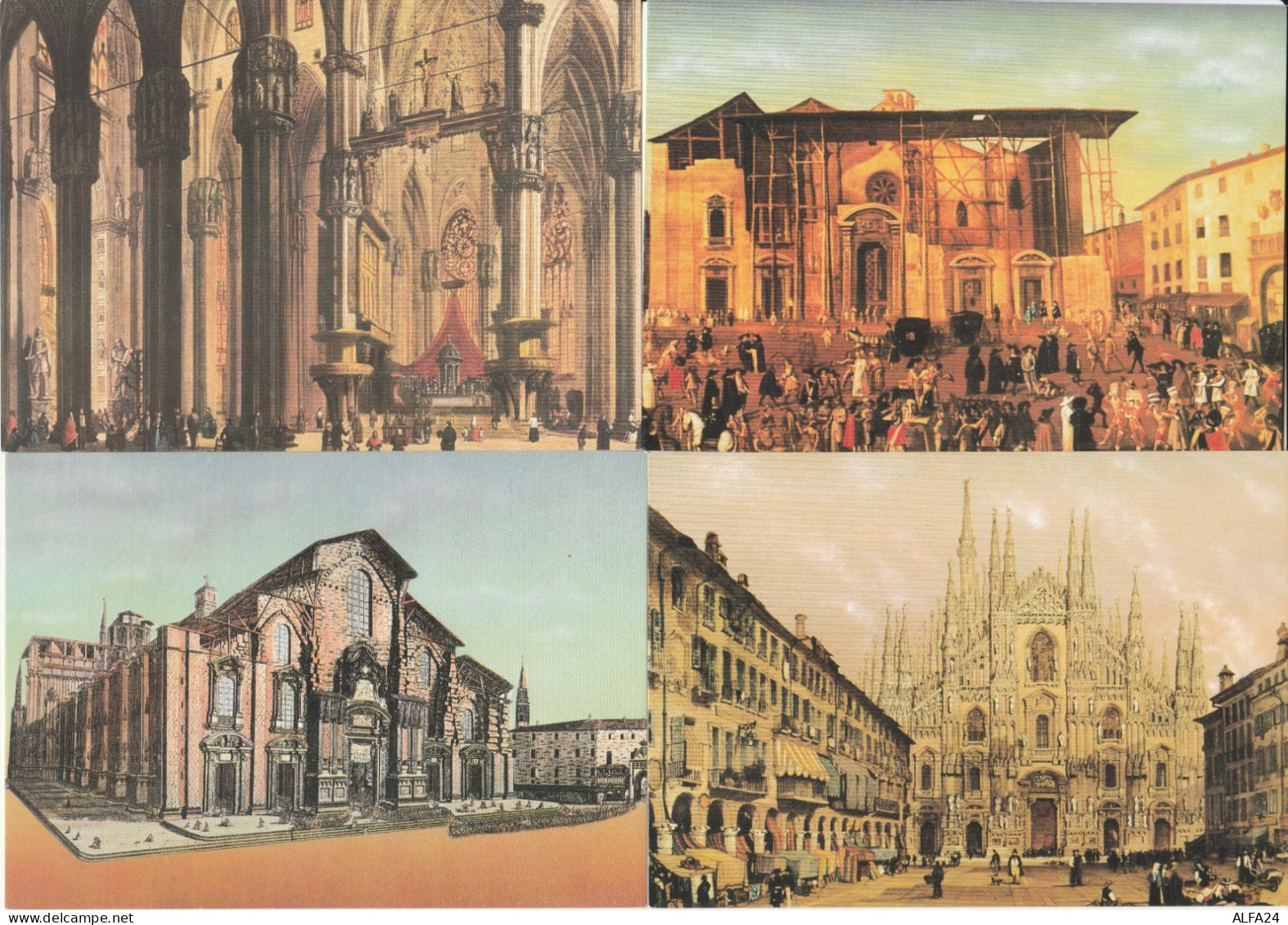 SERIE 4 INTERI POSTALI VATICANO FDC FONDAZIONE DUOMO MILANO  (MX545 - Entiers Postaux