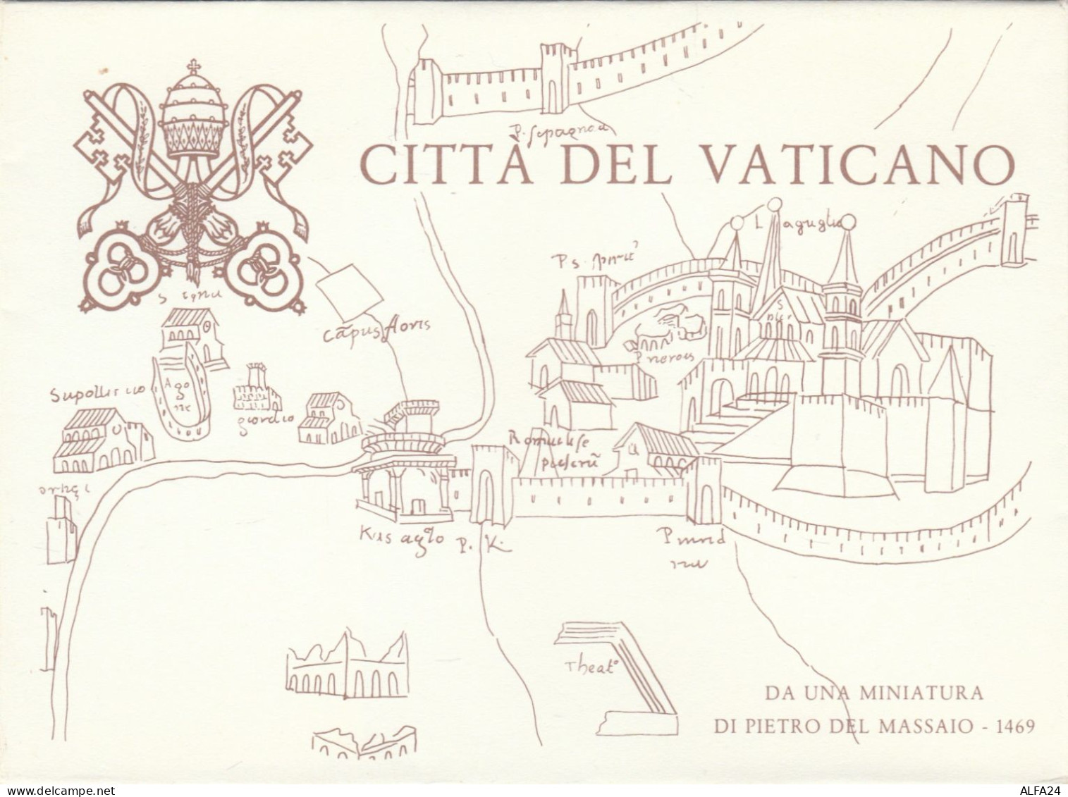 SERIE 4 INTERI POSTALI VATICANO NUOVI  DA ANTICHE STAMPE (MX523 - Entiers Postaux