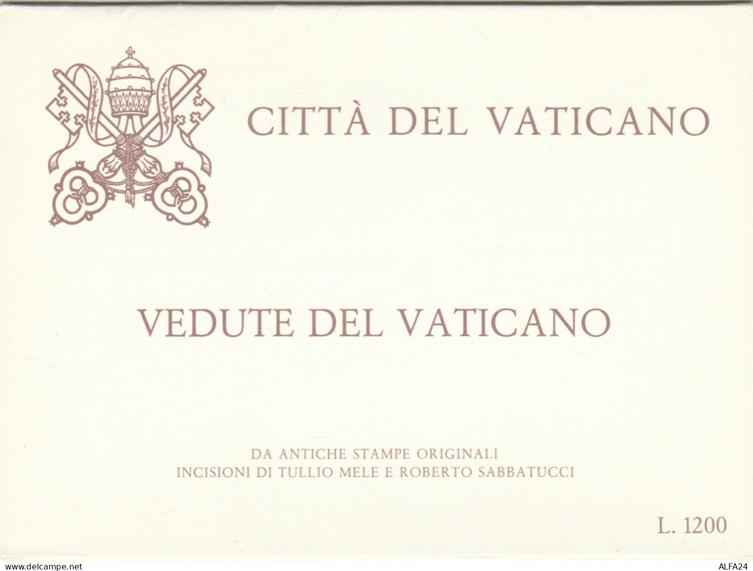 SERIE 4 INTERI POSTALI VATICANO NUOVI  DA ANTICHE STAMPE (MX521 - Entiers Postaux