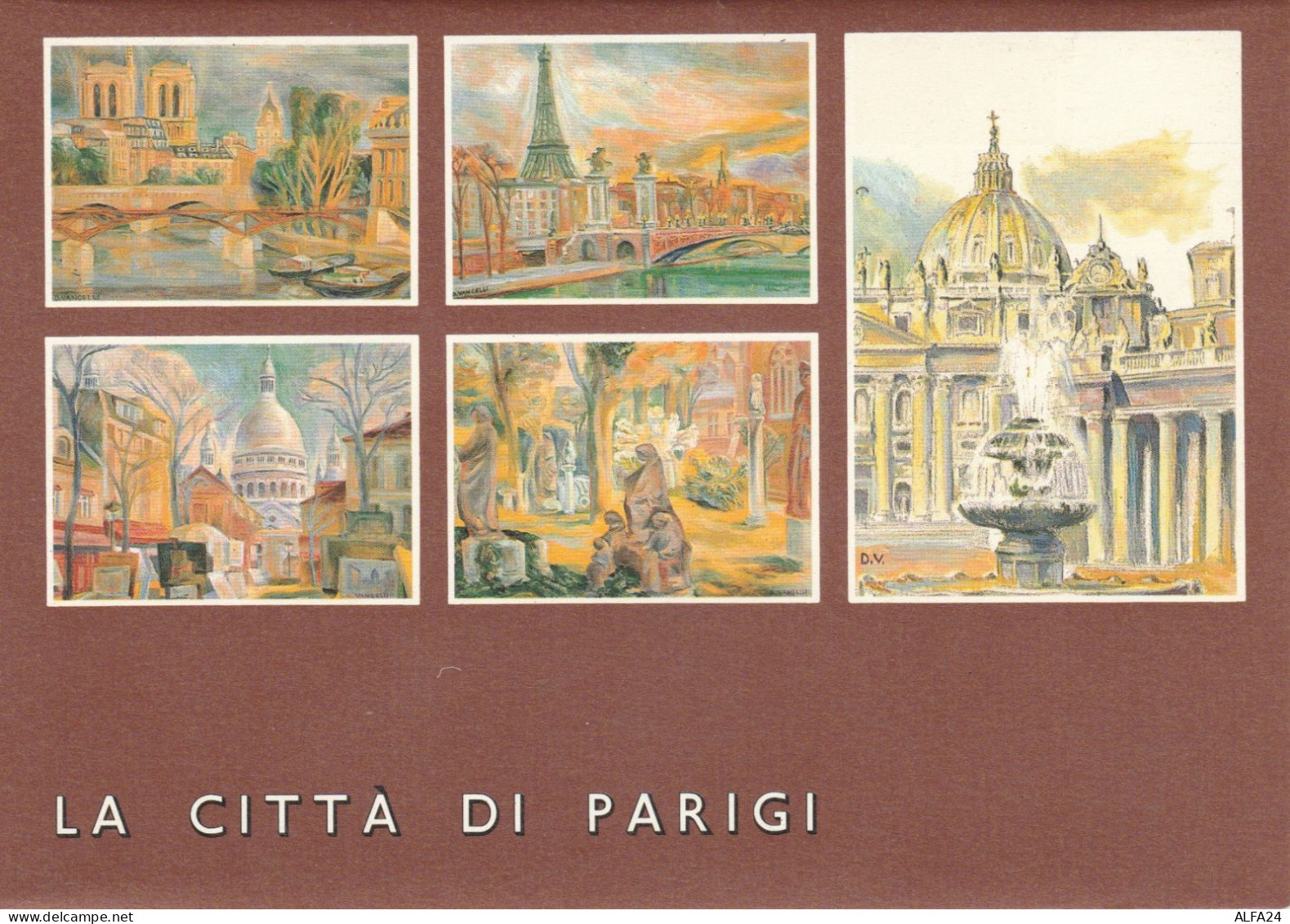 SERIE 4 INTERI POSTALI VATICANO NUOVI LA CITTA' DI PARIGI (MX450 - Postal Stationeries