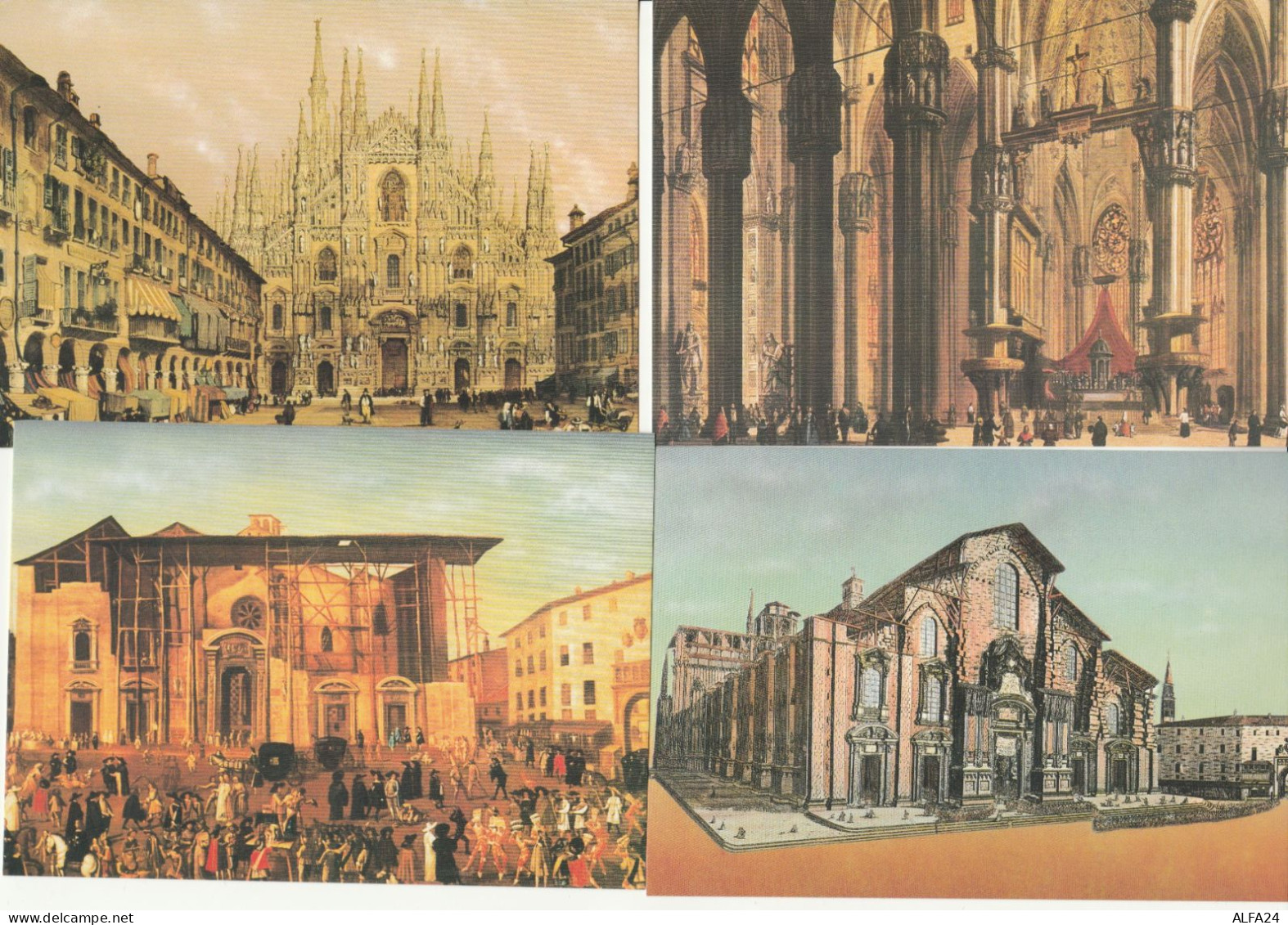 SERIE 4 INTERI POSTALI VATICANO NUOVI SESTO CENTENATIO FONDAZIONE DUOMO (MX342 - Entiers Postaux