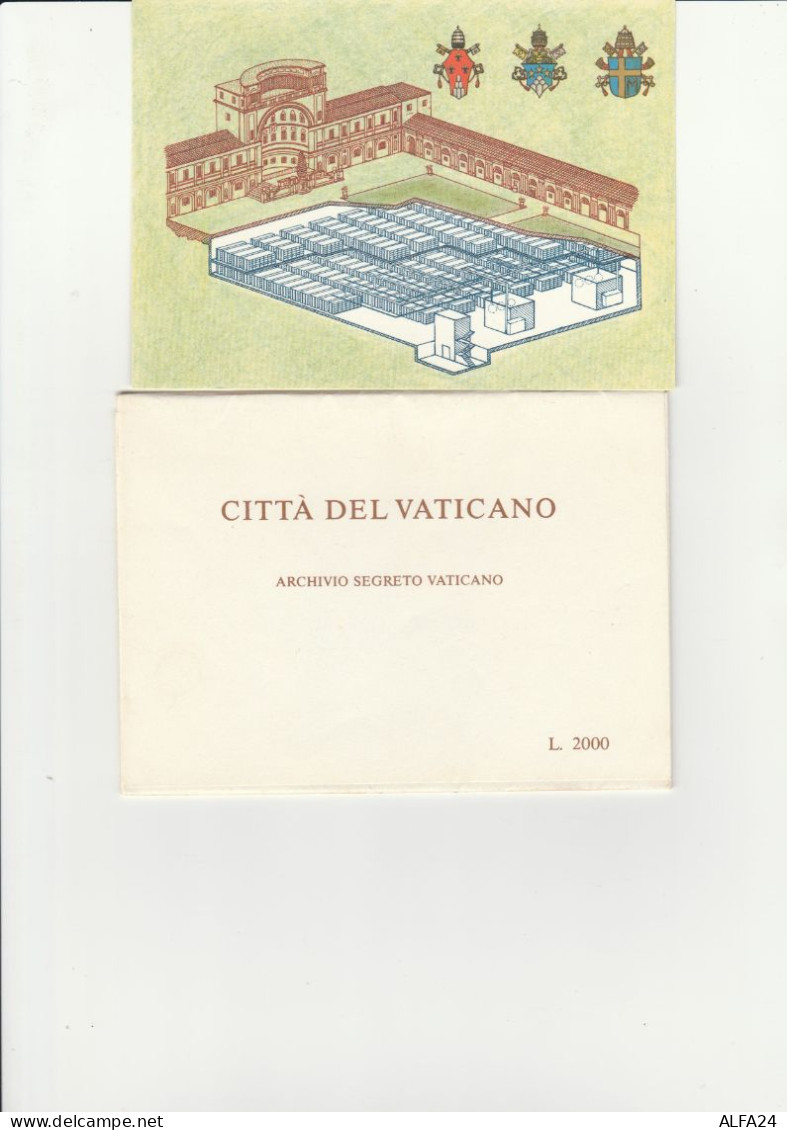 SERIE 5 INTERI POSTALI VATICANO FDC ARCHIVIO SEGRETO (MX335 - Interi Postali