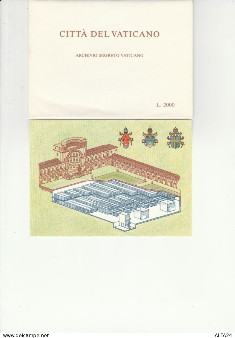 SERIE 5 INTERI POSTALI VATICANO FDC ARCHIVIO SEGRETO (MX333 - Interi Postali