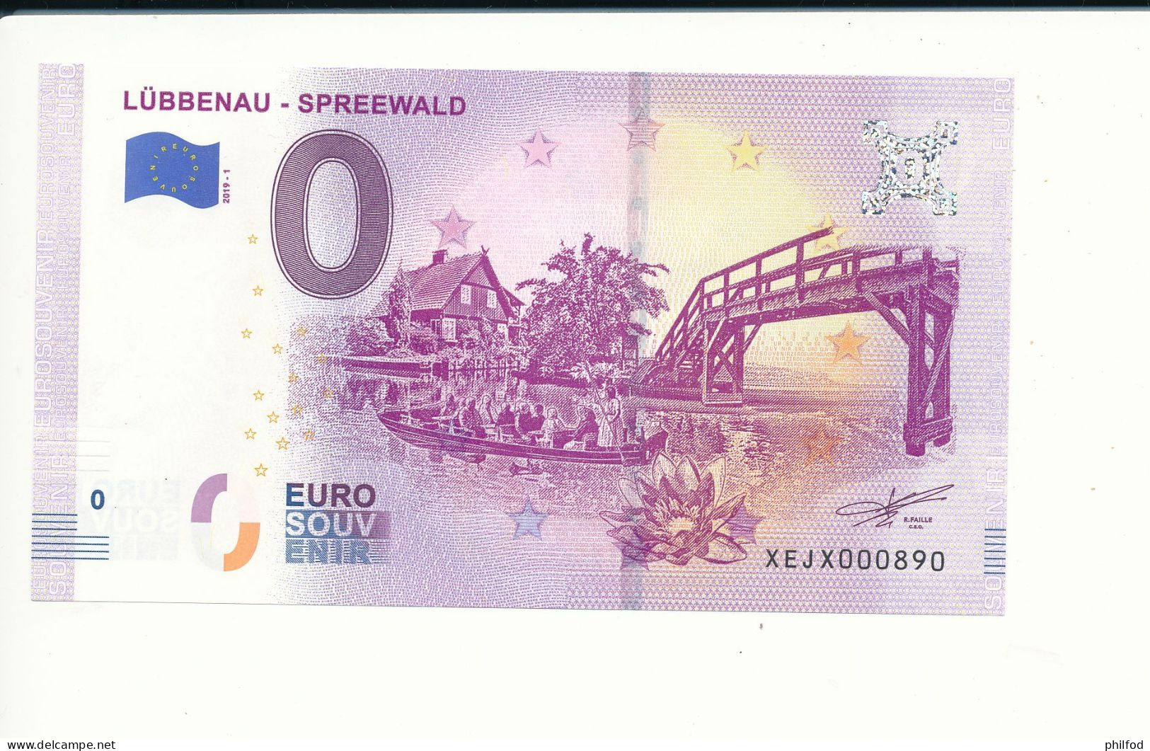 Billet Touristique 0 Euro -  LÜBBENAU - SPREEWALD - XEJX - 2019-1 - N° 890 - Altri & Non Classificati