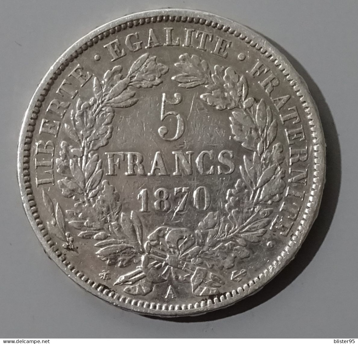 5 Francs Argent 1870 A Ceres Etat TTB - 1870-1871 Gouvernement De La Défense Nationale