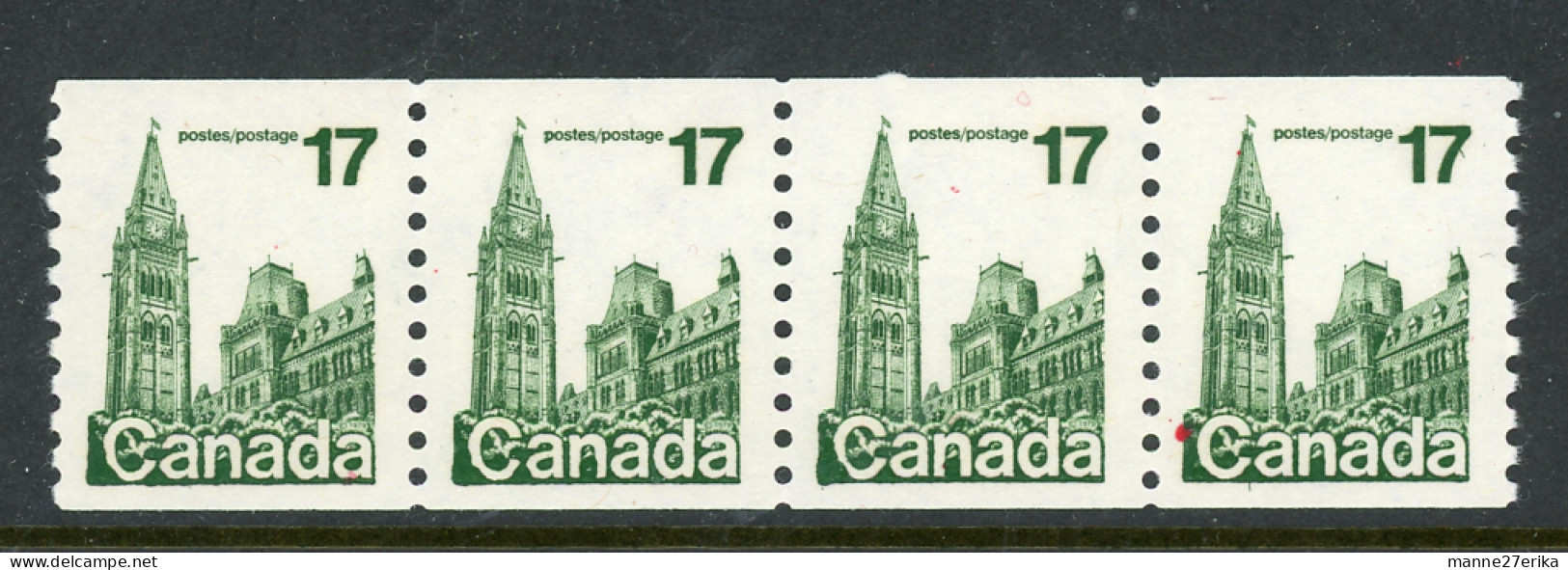 -Canada-1979- MNH (**) Definitive Coil Stamps "House Of Parliament" - Roulettes