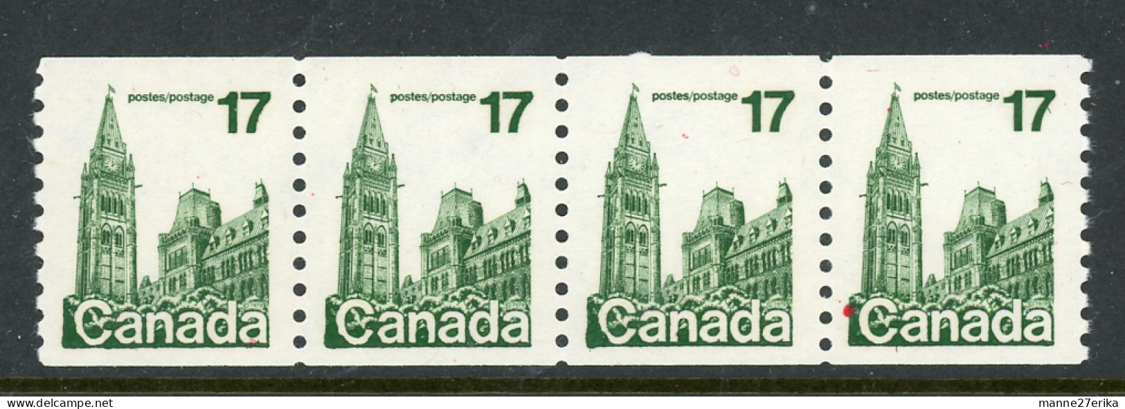 -Canada-1979- MNH (**) Definitive Coil Stamps "House Of Parliament" - Rollo De Sellos