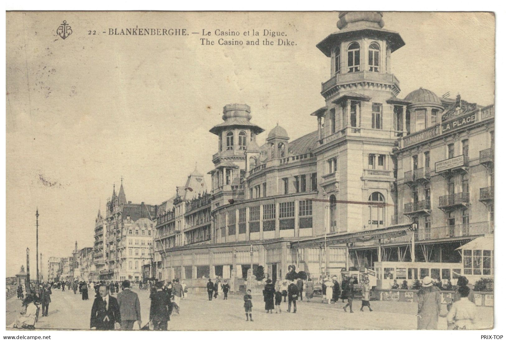 TP 183 S/CP Blankenberghe + Obl.17/7/1922 T 025 > Marchienne Au Pont Taxée 25c TTx 32-34 Obl.Marchienn Au Pont 18/7/1922 - Brieven En Documenten