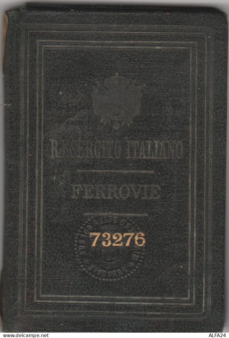 TESSERA R.ESERCITO FERROVIE 1916 (MZ616 - Europe