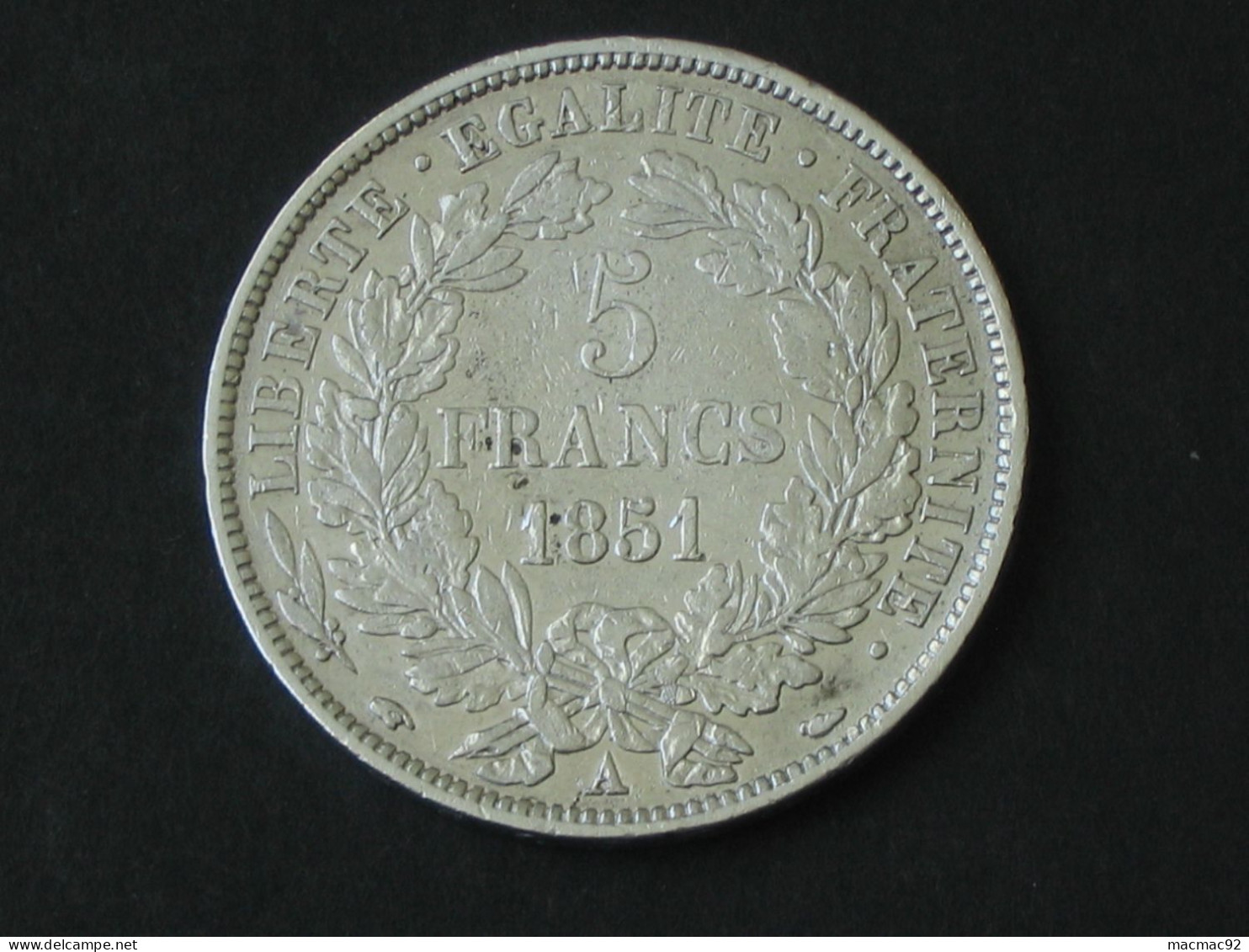 5 Francs CERES 1851 A -    *****  EN ACHAT IMMEDIAT  ***** - 5 Francs