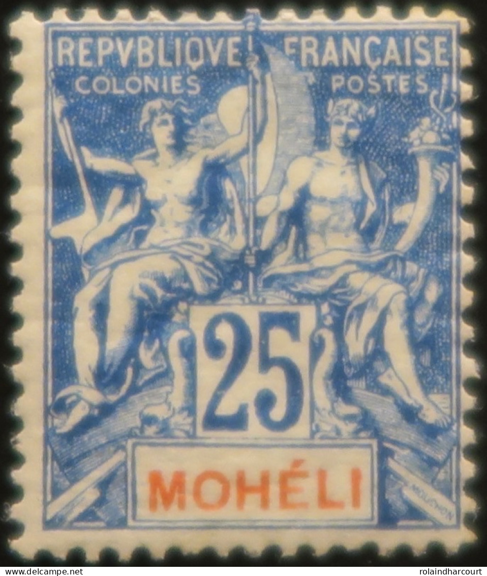 LP3972/233 - 1906/1907 - COLONIES FRANÇAISES - MOHELI - N°7 NEUF* - Nuovi