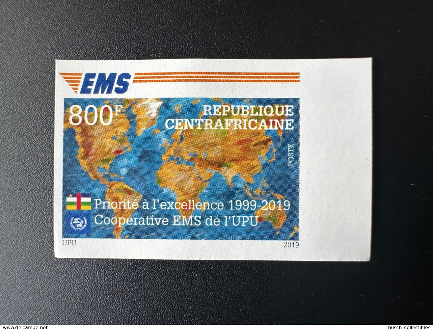 Central Africa Centrafrique 2019 Mi. 9030 ND IMPERF Joint Issue EMS 20 Years Emission Commune E.M.S. UPU - Joint Issues