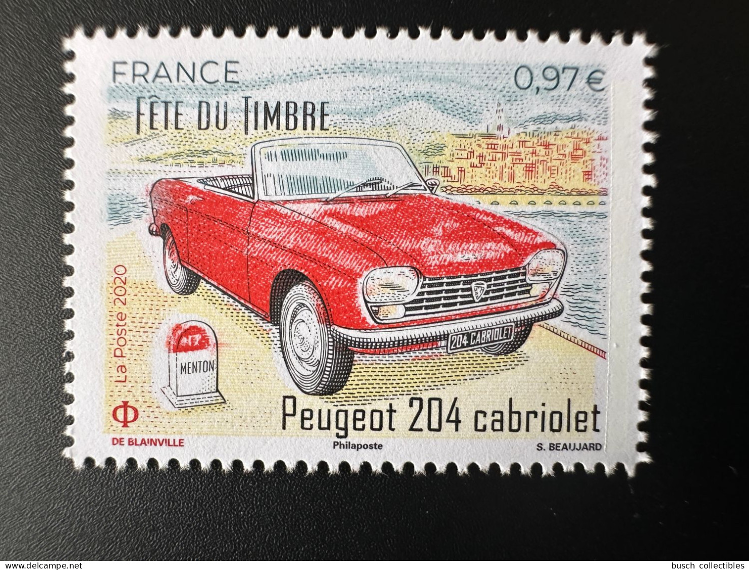 France 2021 YT N° 5390 Philaposte Au Lieu De Phil@poste Fête Plus Beau Timbre Peugeot 204 Cabriolet - Coches