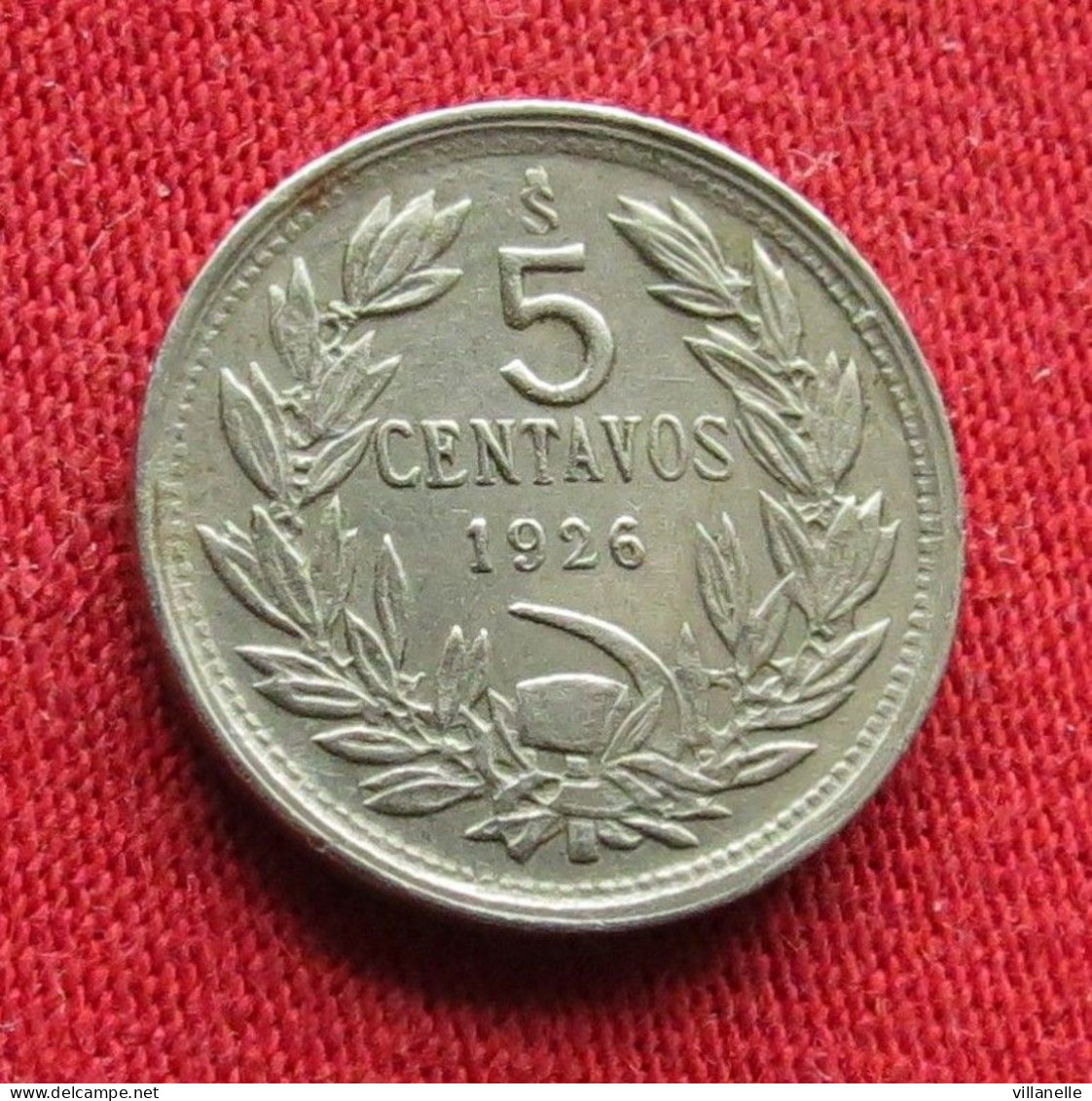Chile 5 Centavos 1926 KM# 165 *VT Chili - Chili
