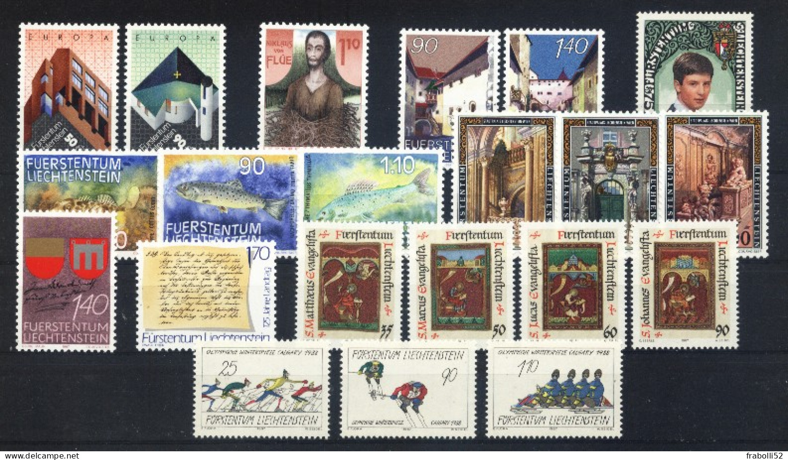 Liechtenstein Nuovi:  1987 Completa - Annate Complete