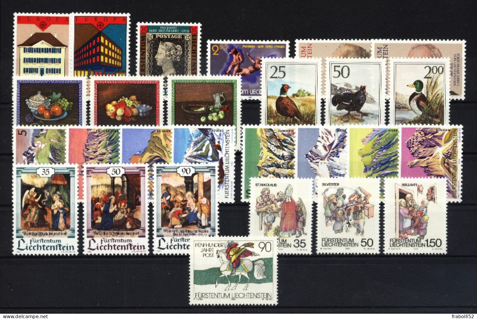 Liechtenstein Nuovi:  1990 Completa. - Full Years