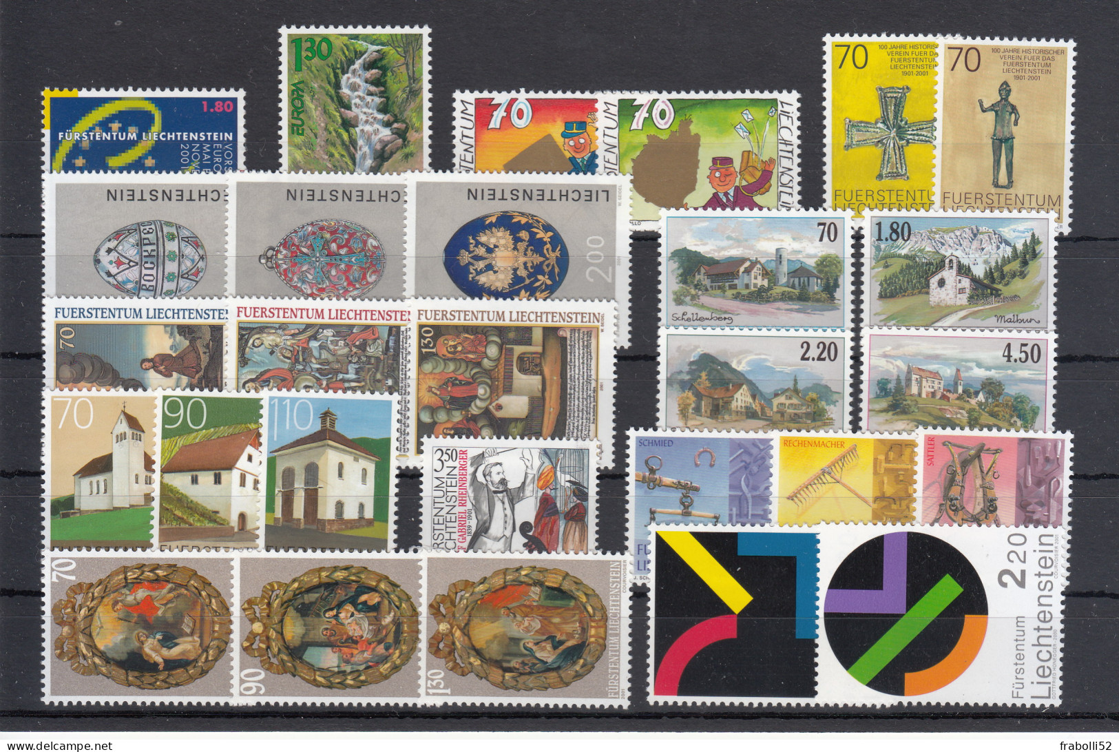 Liechtenstein Nuovi:  2001 Completa - Annate Complete