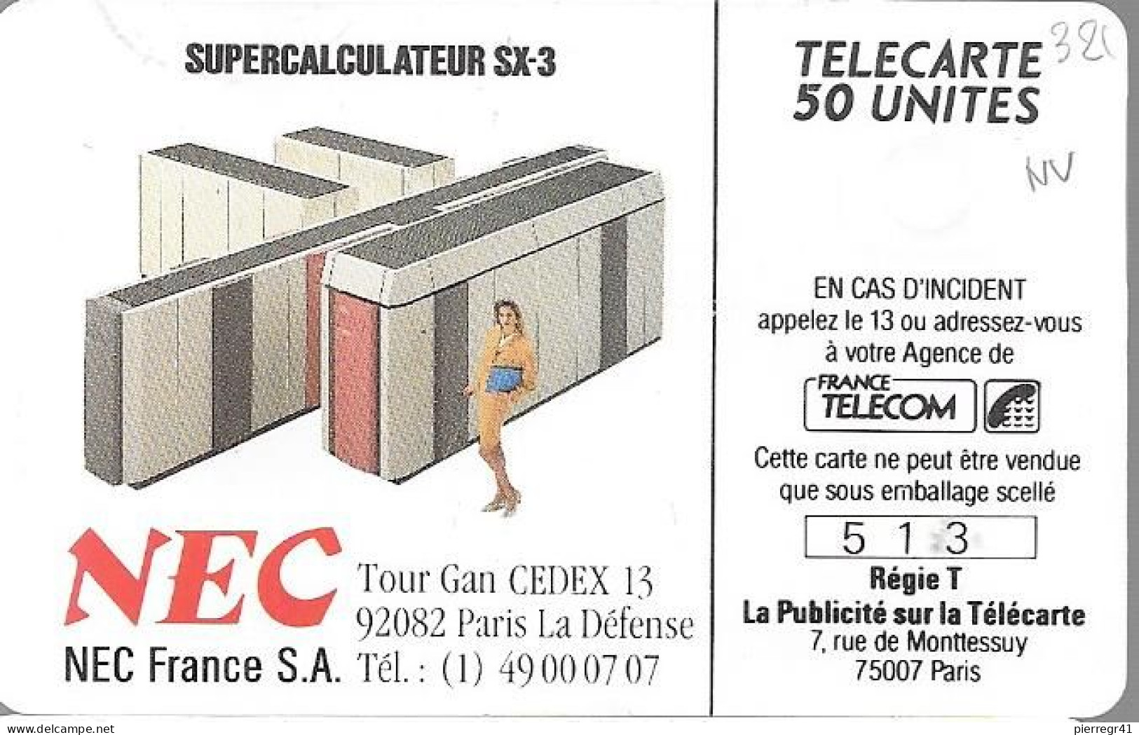 CARTE-PRIVEE-50U-GemA-D321-NEC3-COUPE DAVIS-R° Glacé-NeuveTBE/LUXE - Telefoonkaarten Voor Particulieren
