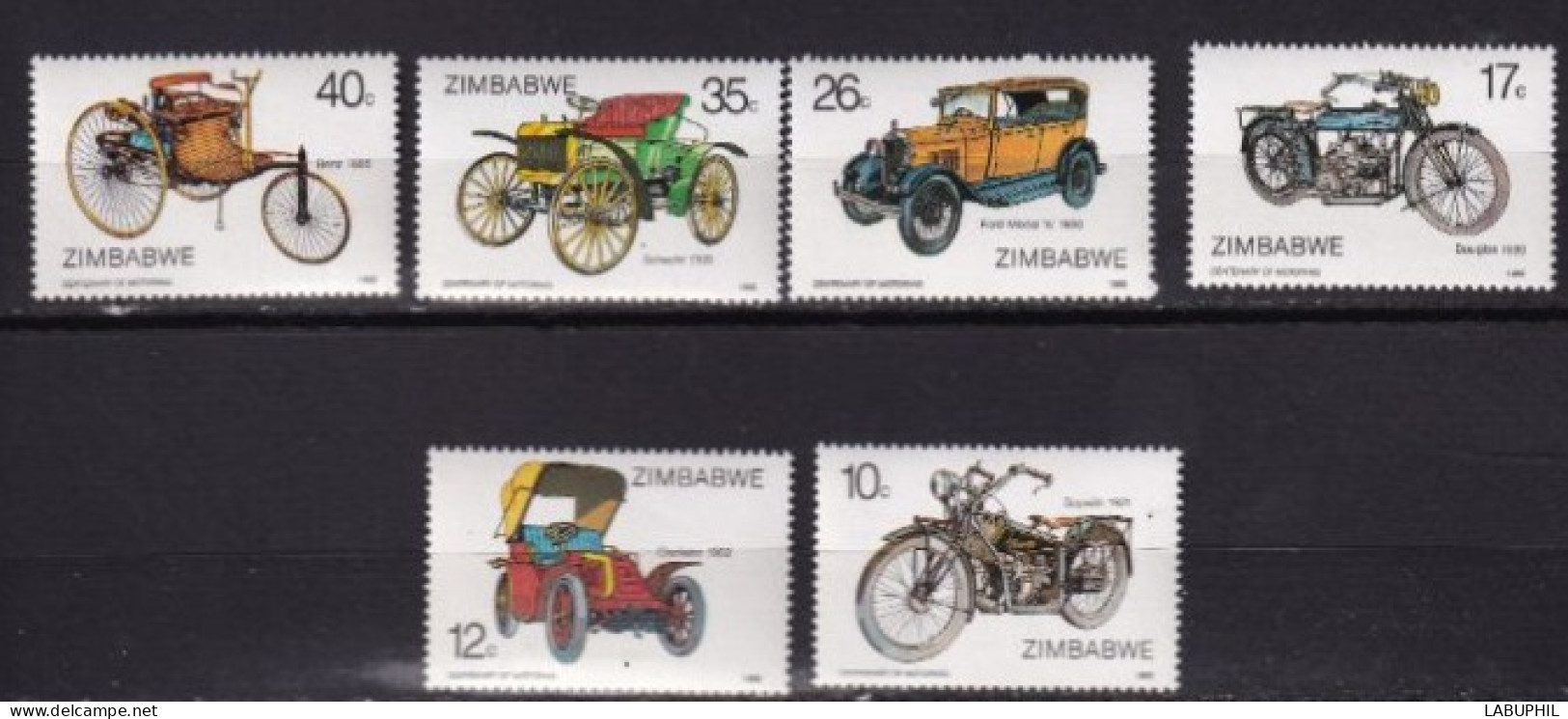 ZIMBABWE MNH **1986 Motos - Zimbabwe (1980-...)