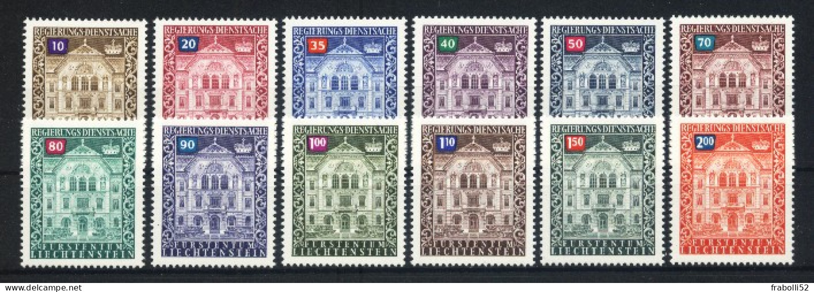 Liechtenstein Nuovi: Servizio N. 57-68 ** - Dienstmarken