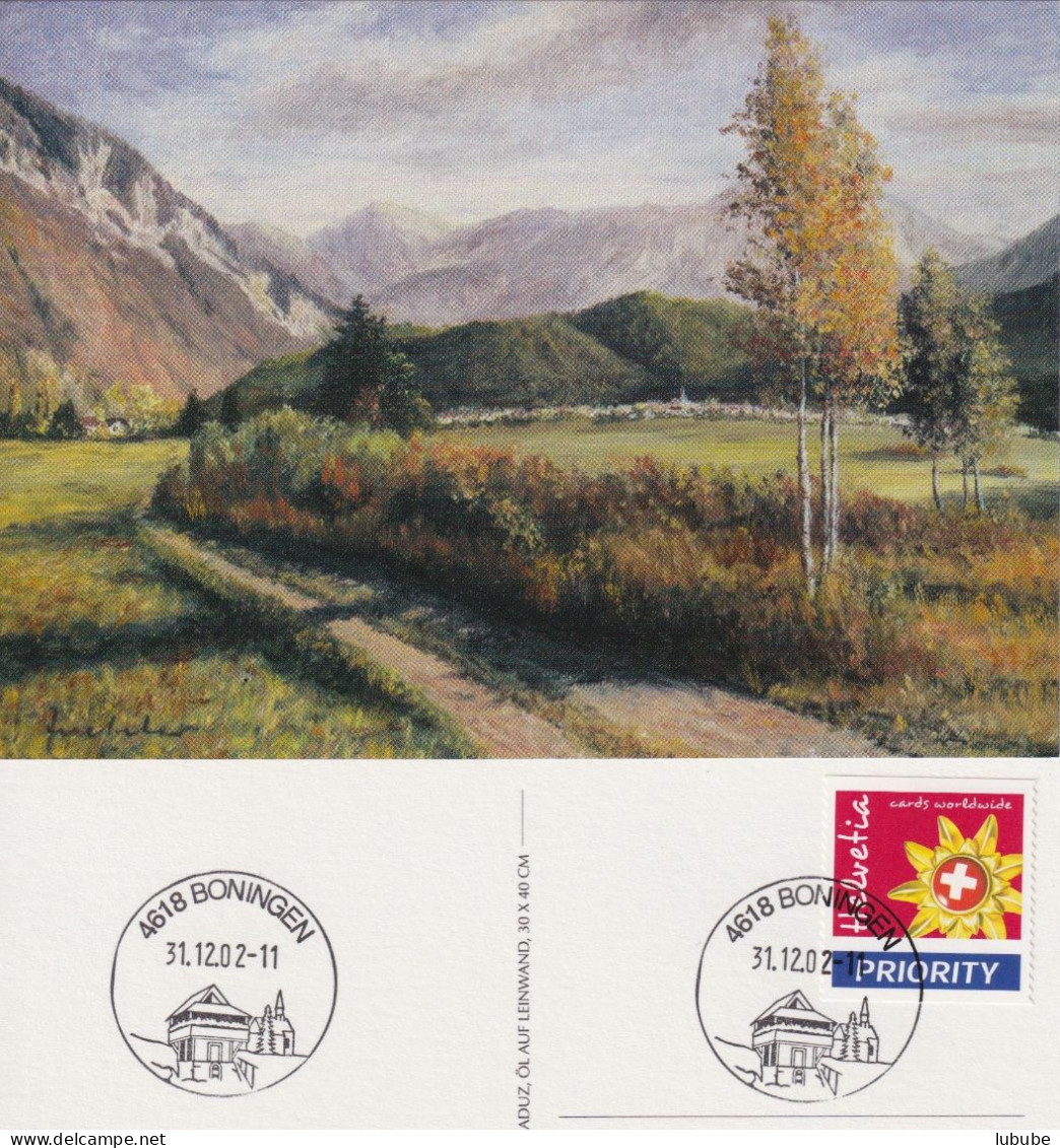 Bonaduz - Das Plateau  (Juchler)  (LT Boningen / Tourismusmarke)        2002 - Brieven En Documenten