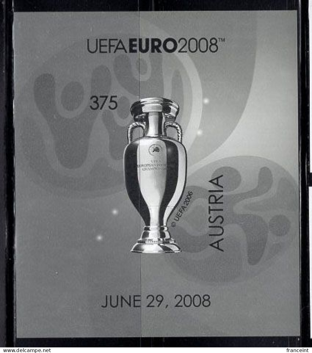 AUSTRIA(2008) UEFA Trophy. Black Print. - Ensayos & Reimpresiones