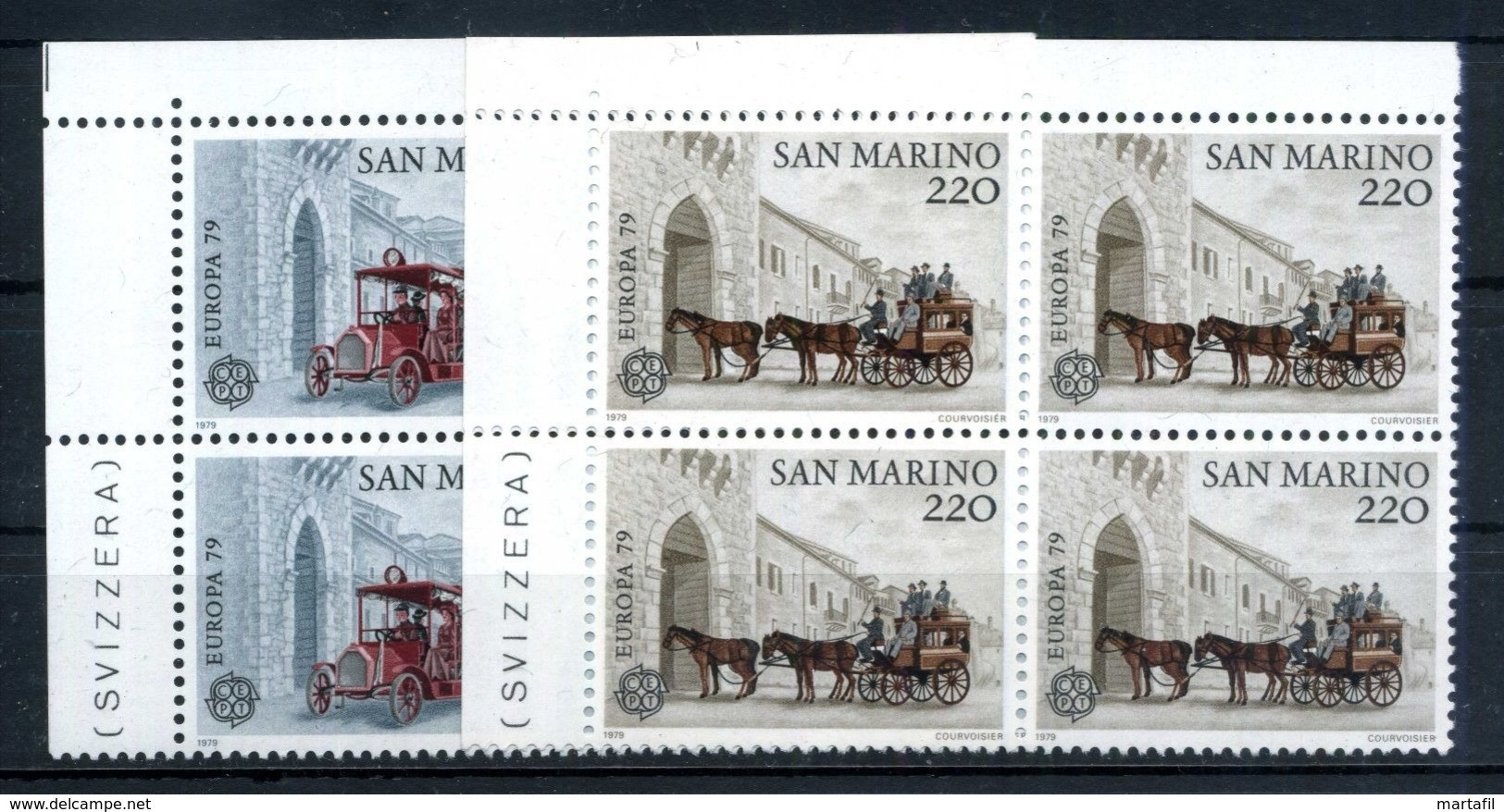 1979 SAN MARINO SET MNH ** Europa Quartina - Unused Stamps