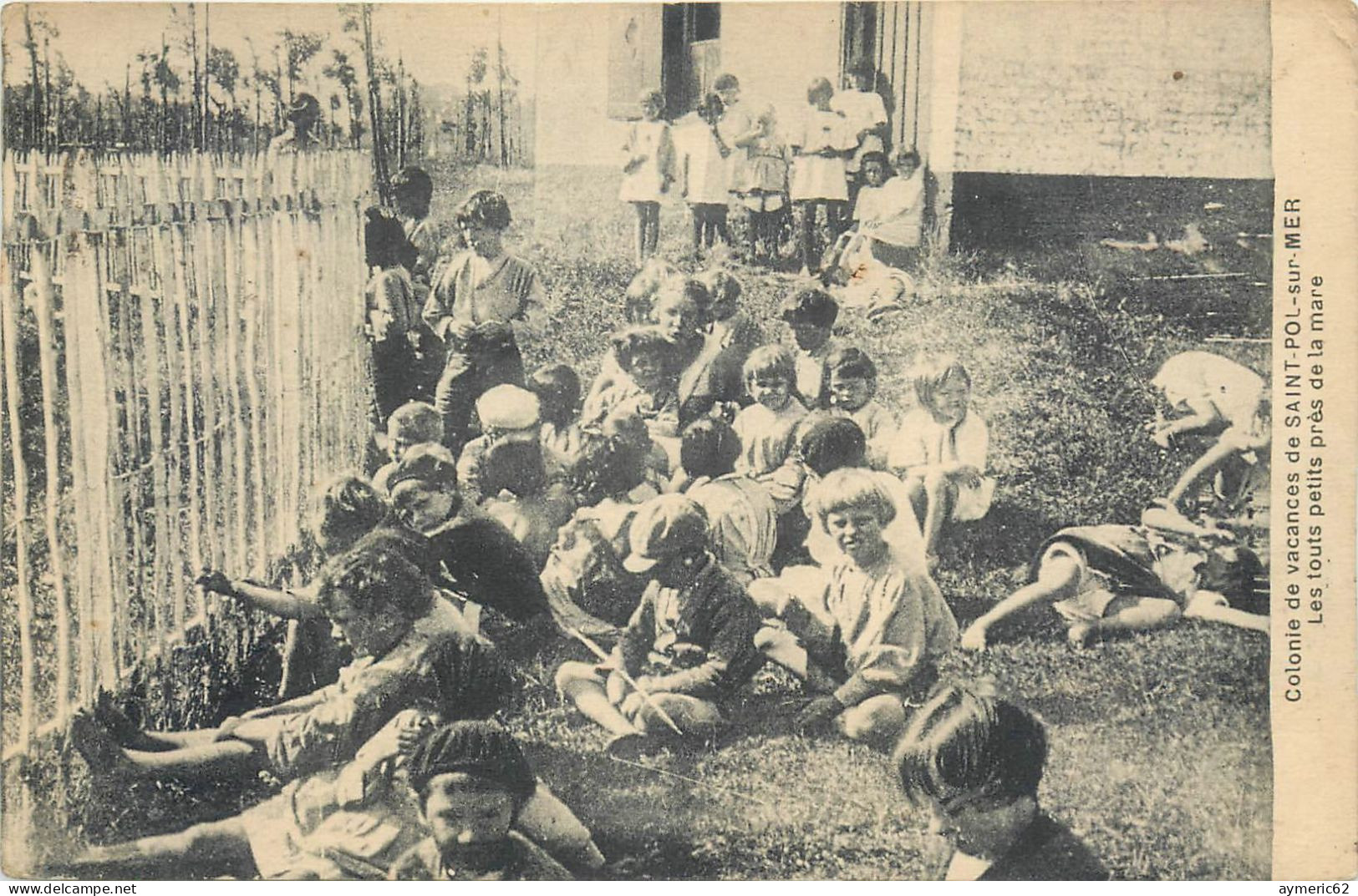 59 SAINT POL SUR MER, Colonie De Vacances, Les Touts Petits Près De La Mare, Animée - Saint Pol Sur Mer