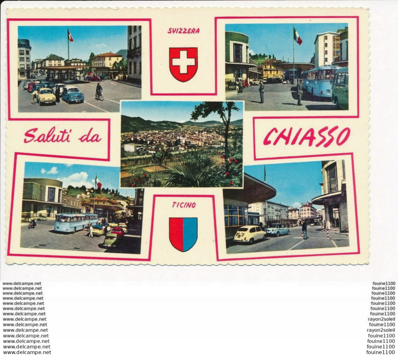 Carte ( Format 15 X 10 Cm )  Saluti Da Chiasso   ( Recto Verso ) - Chiasso