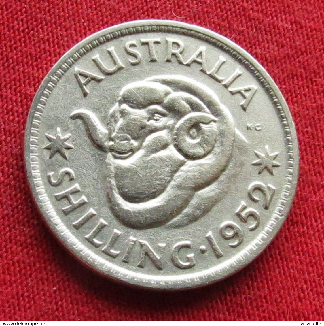 Australia 1 Shilling 1952 KM# 46 *VT Silver Australie Australien One Shilling - Other & Unclassified