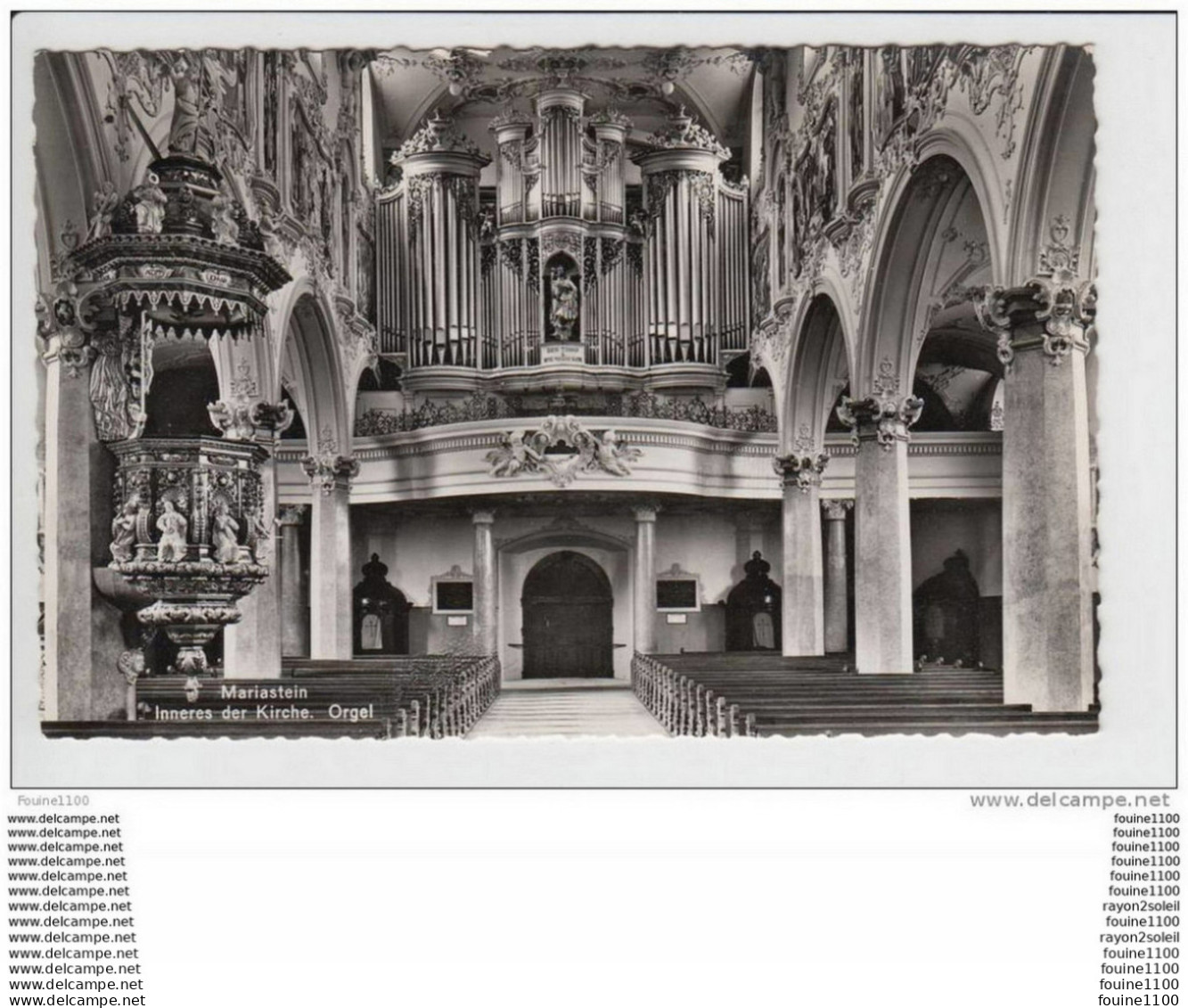 Mariastein Inneres Der Kirche Orgel   ( Format C.P.A )( Recto Verso ) - Metzerlen-Mariastein