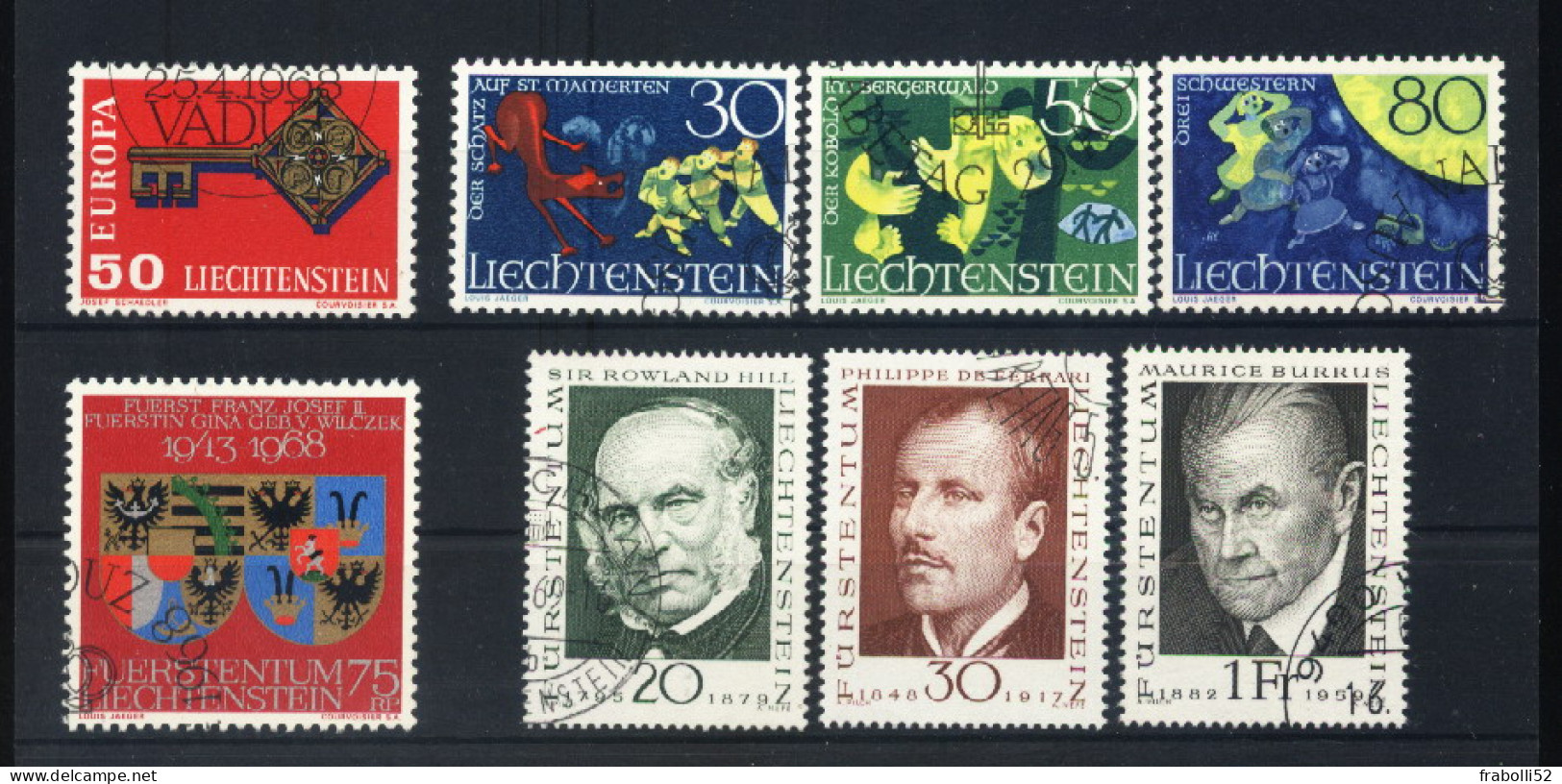 Liechtenstein Usati:  1968 Annata Completa  - Annate Complete