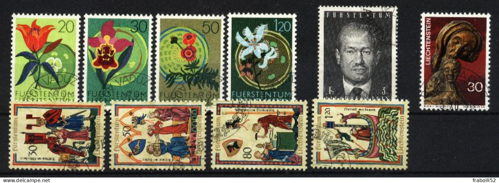 Liechtenstein Usati:  1970 Lotto - Used Stamps