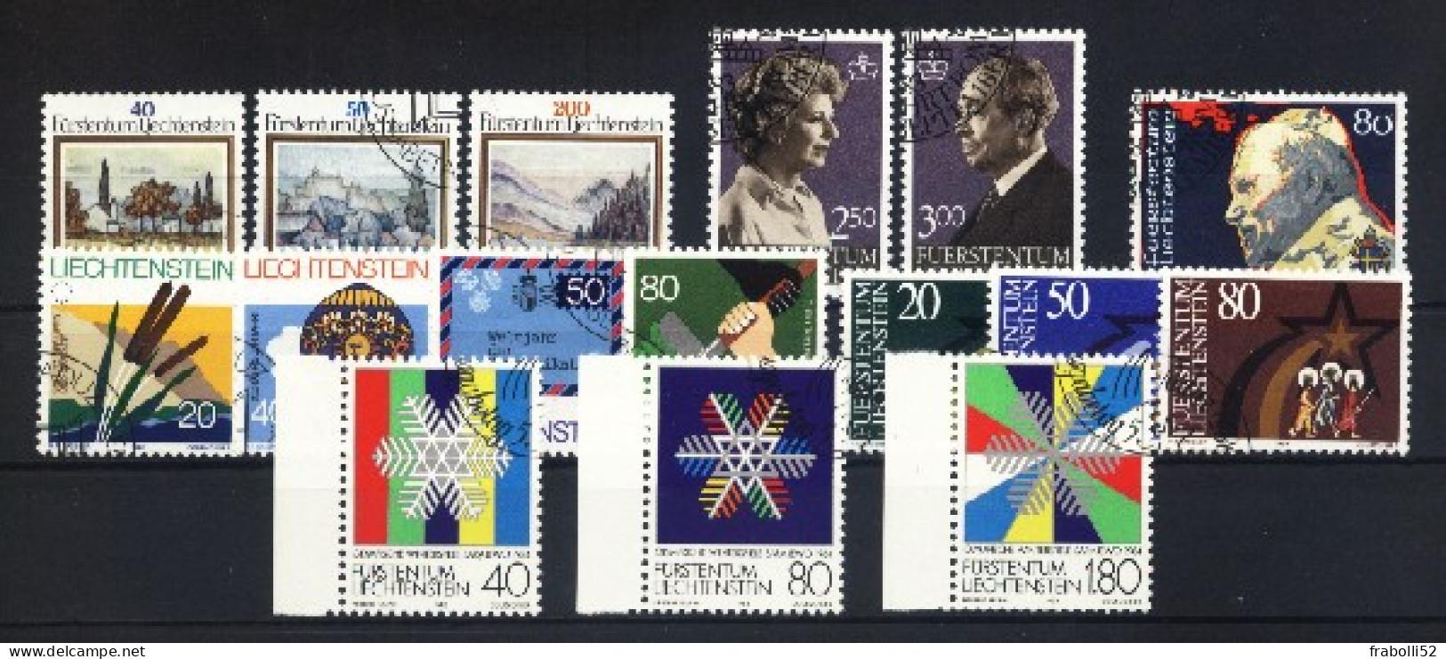 Liechtenstein Usati:  1983 Annata Non Completa - Vollständige Jahrgänge