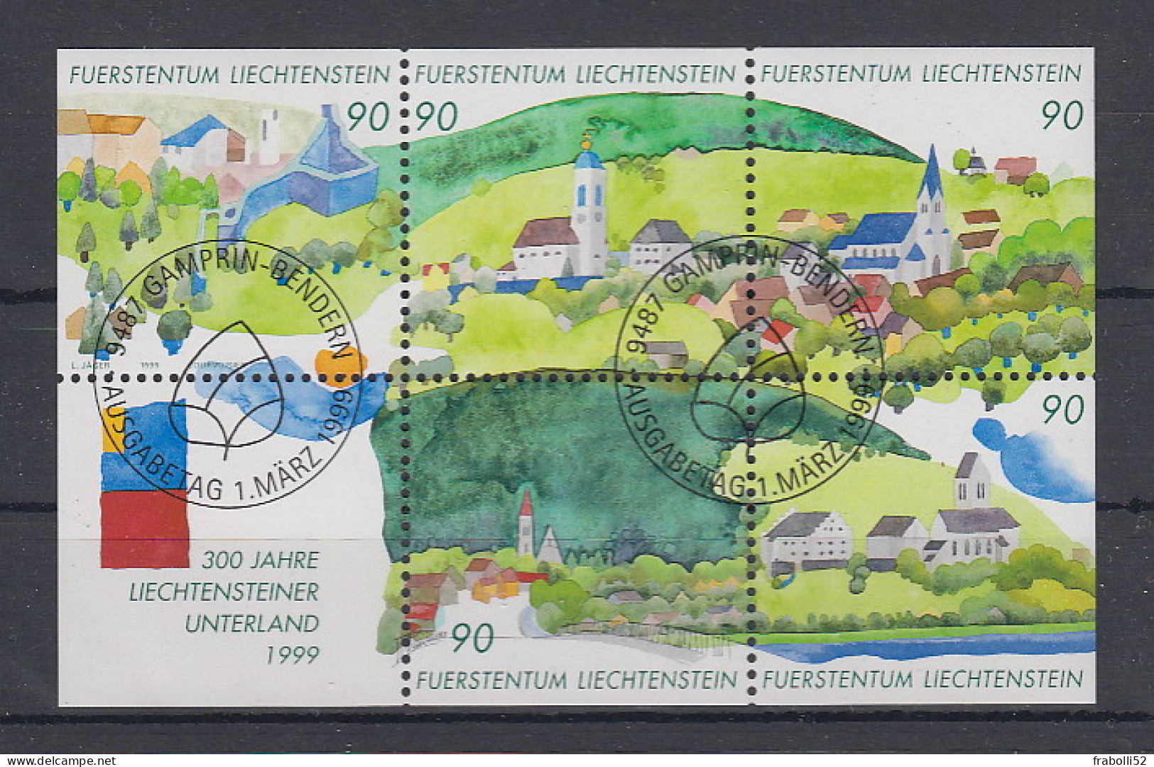 Liechtenstein Usati:  1999 Annata Completa Lusso - Annate Complete