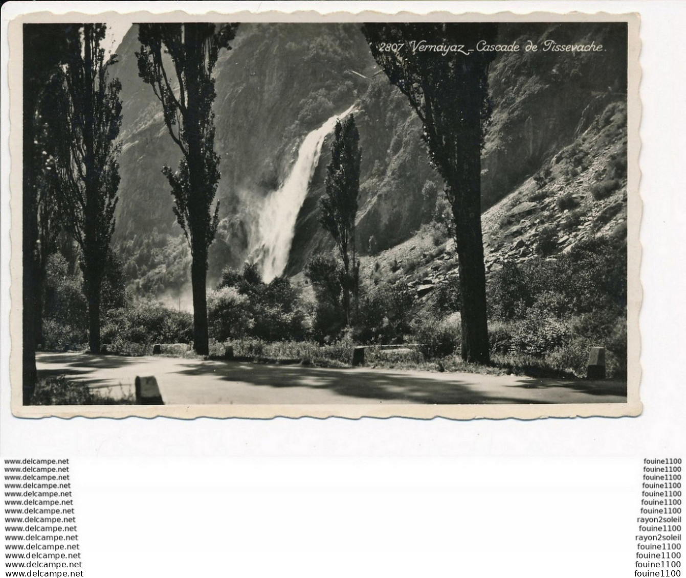 Carte  De Vernayaz Cascade  De Pissevache  ( Format C.P.A ) ( Recto Verso ) - Vernayaz